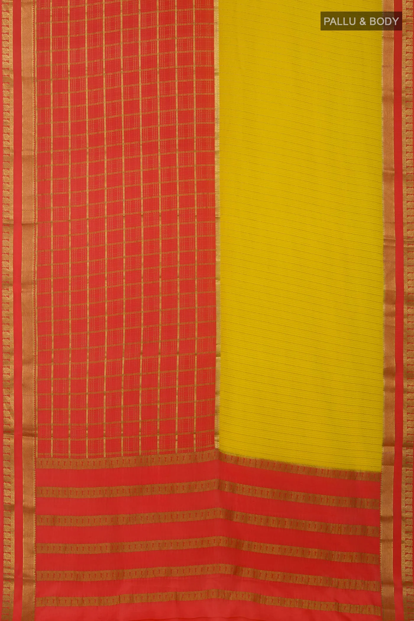 Multi Color Mysore Crepe Saree - Image 5