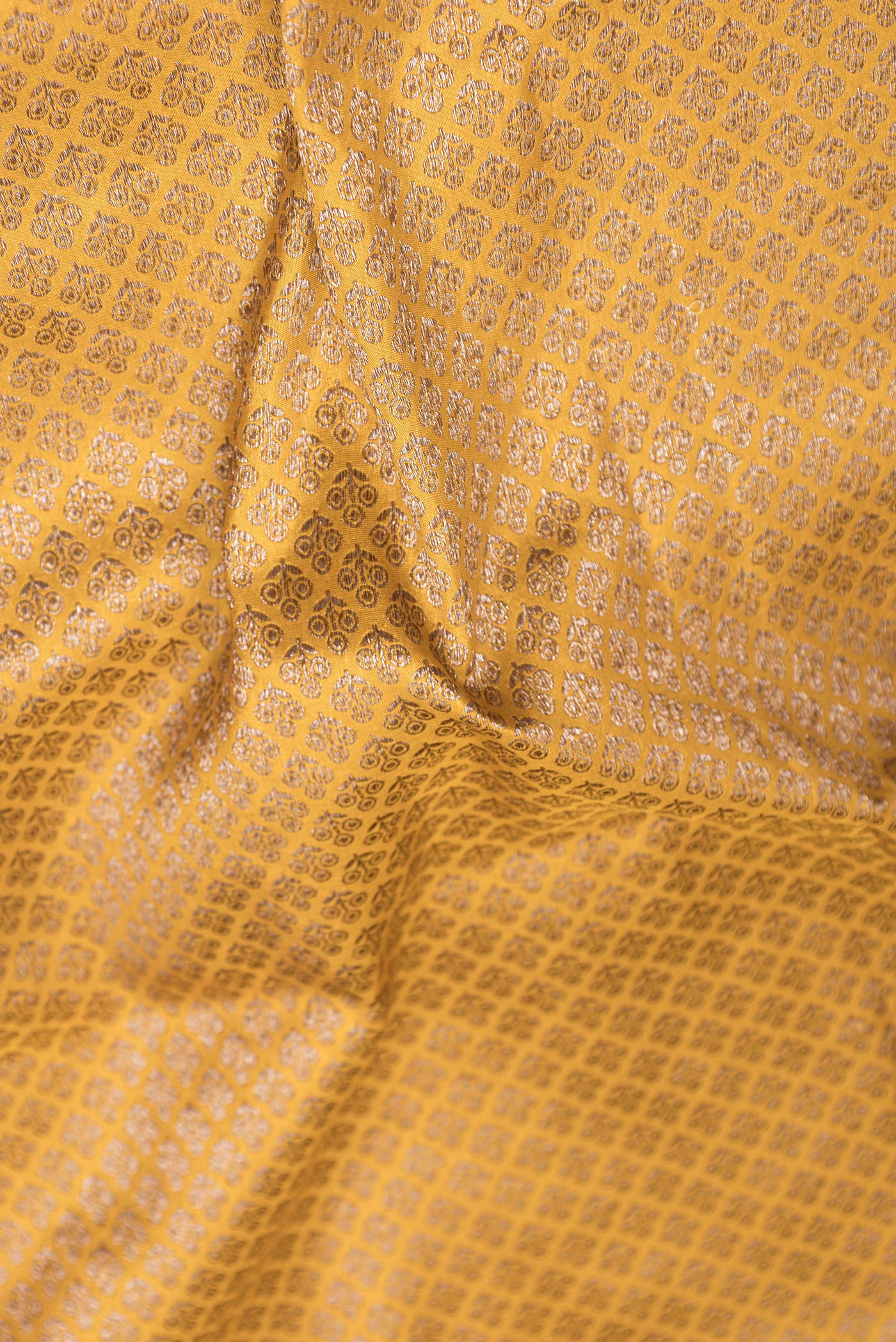 Mustard Banarasi Silk Saree - Image 2