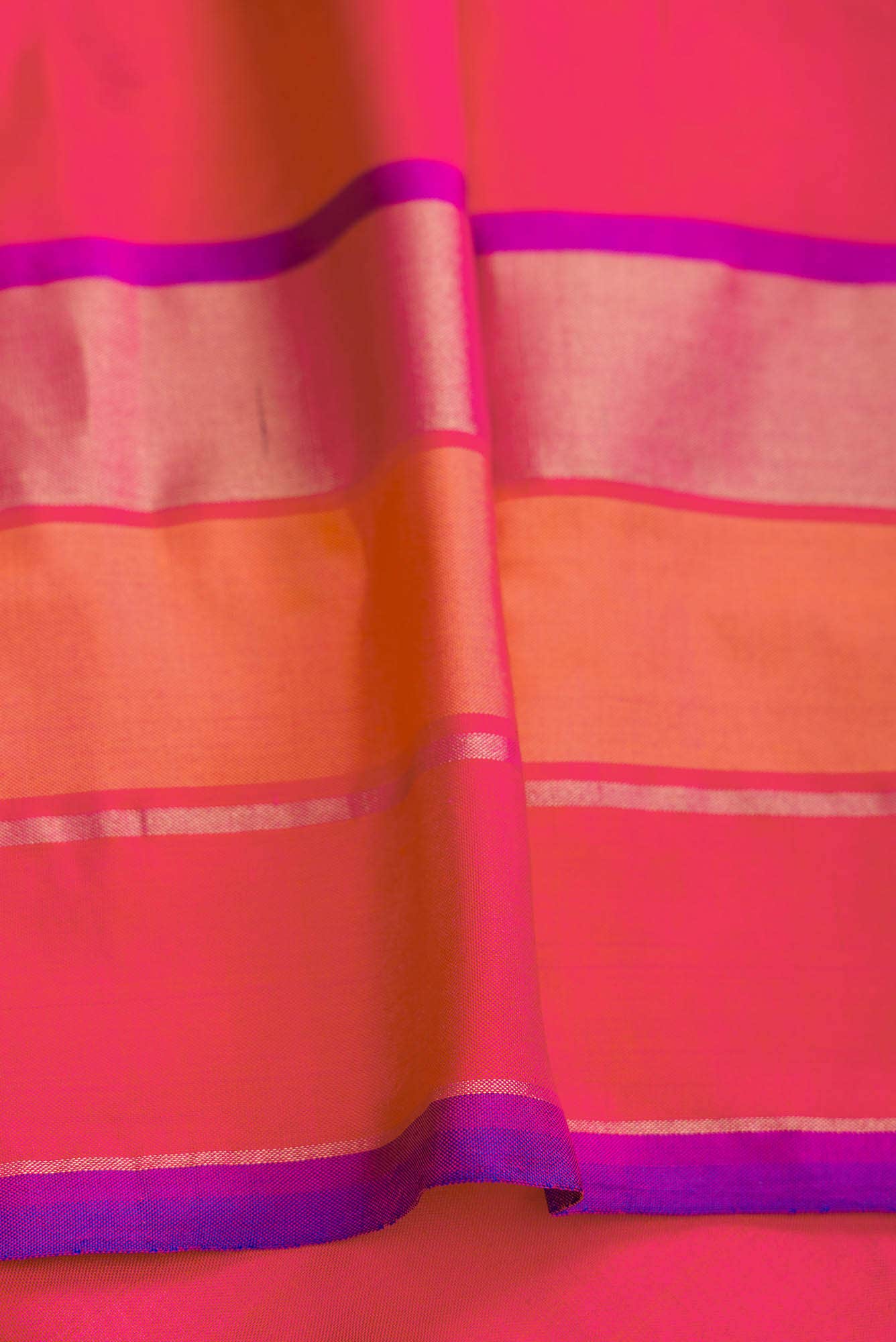 Yellow Dual Tone Double Ikat Saree - Image 6