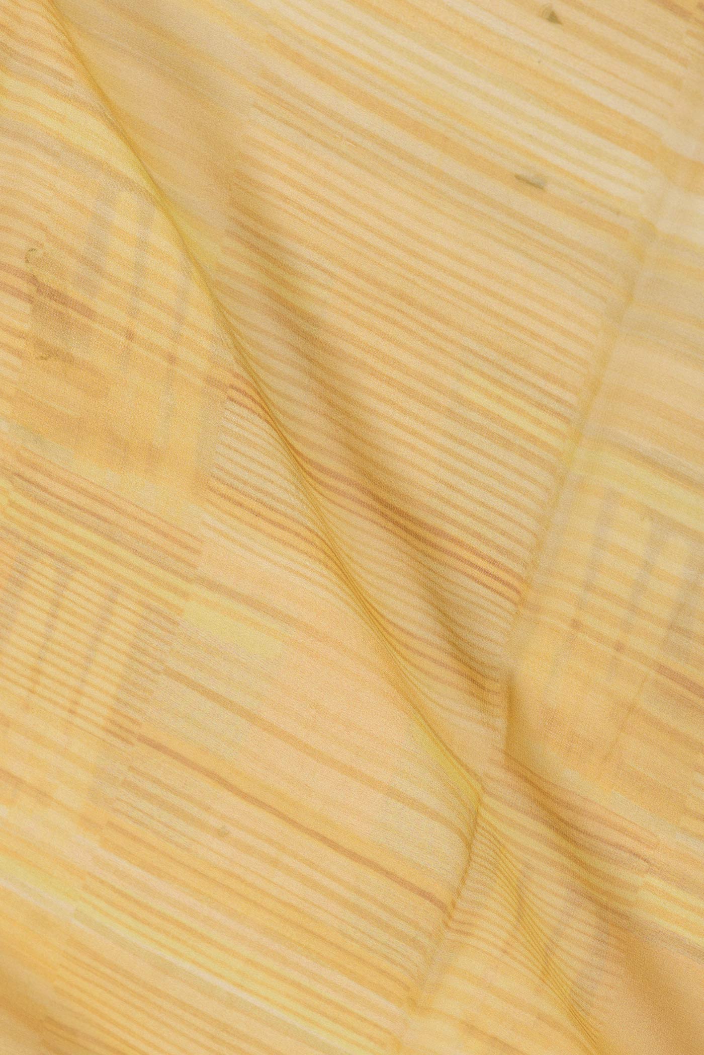 Yellow Dual Tone Georgette Saree - Image 2