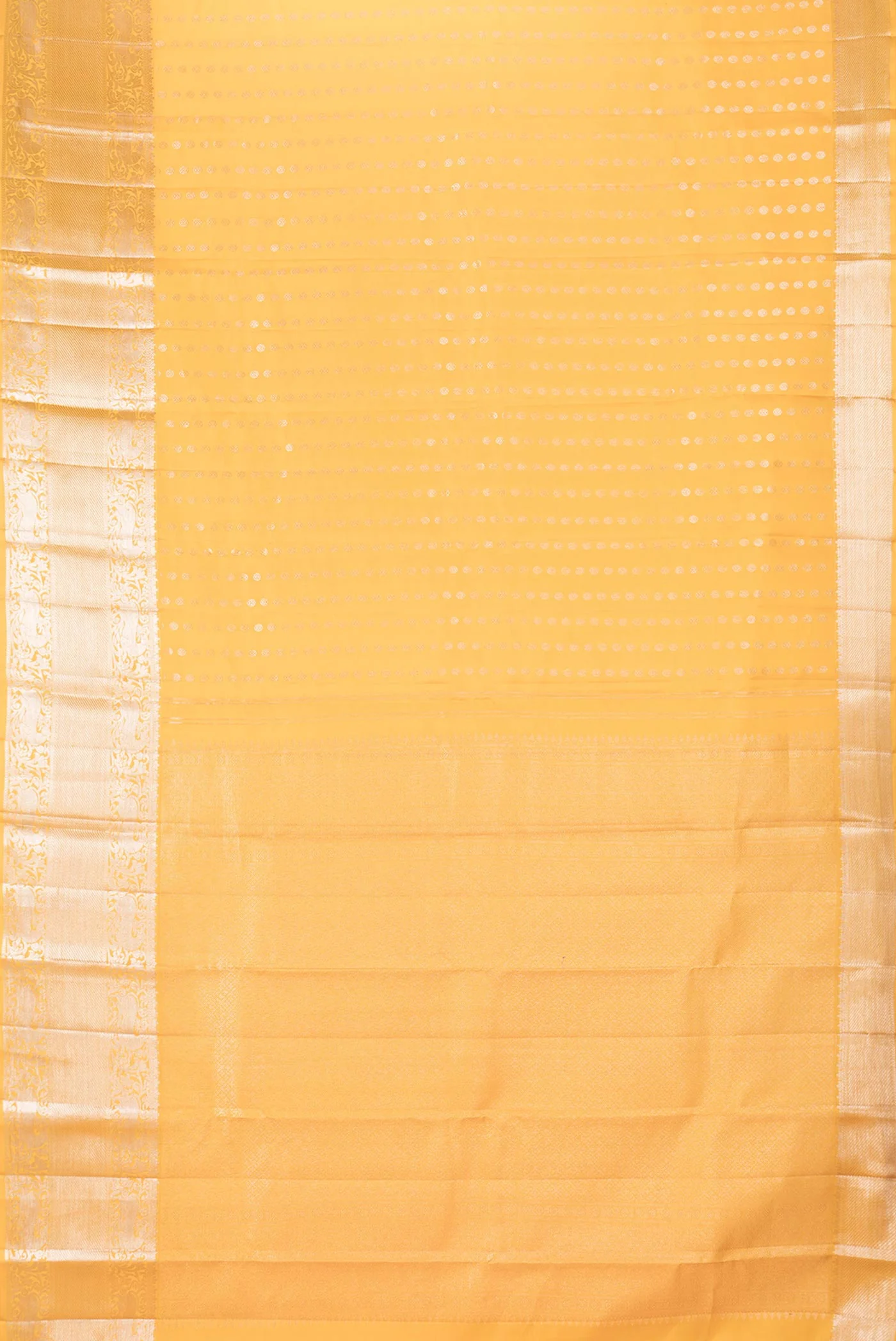 Yellow Dual Tone Kanchipuram Saree - Image 6