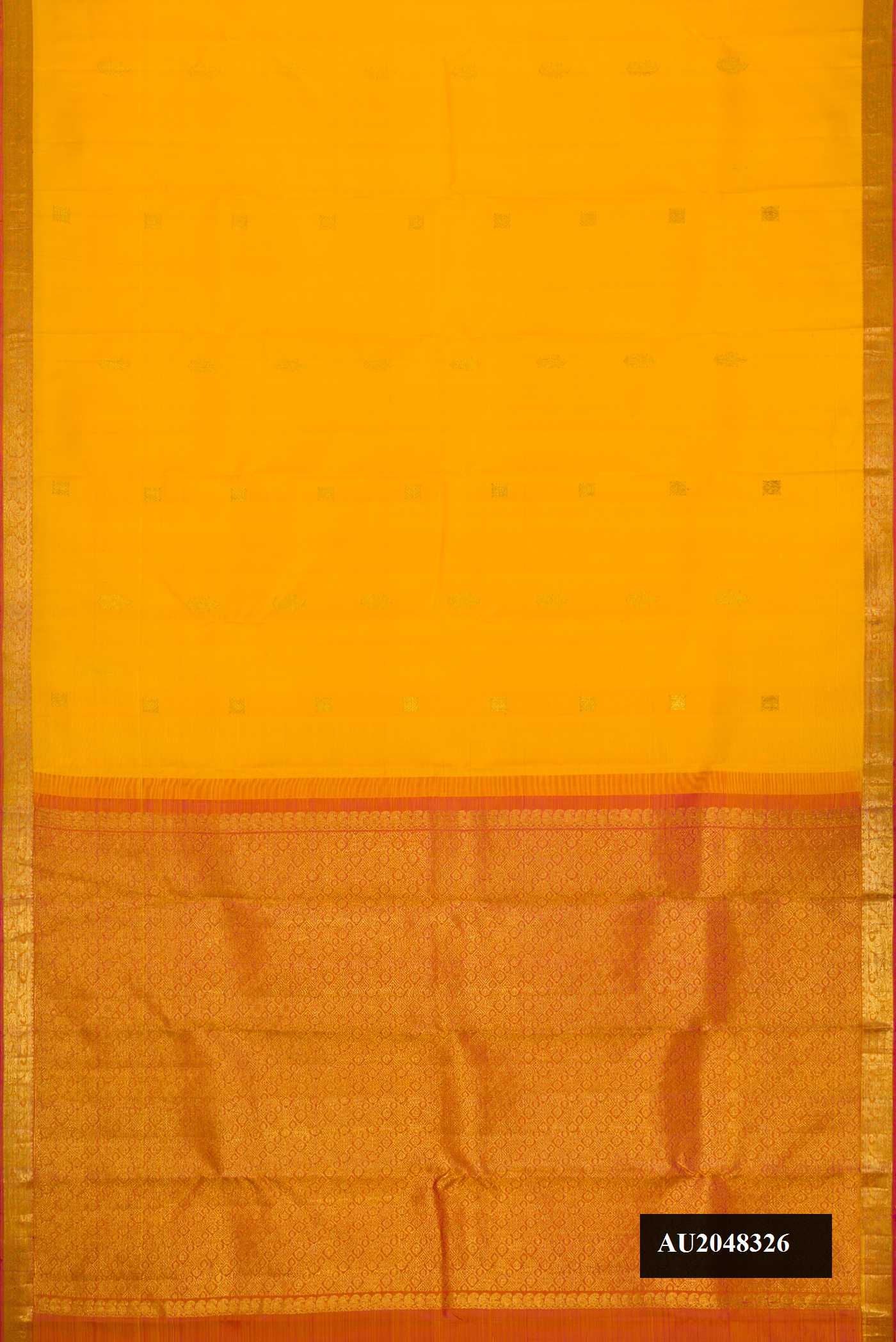 Yellow Dual Tone Kanchipuram Silk Saree