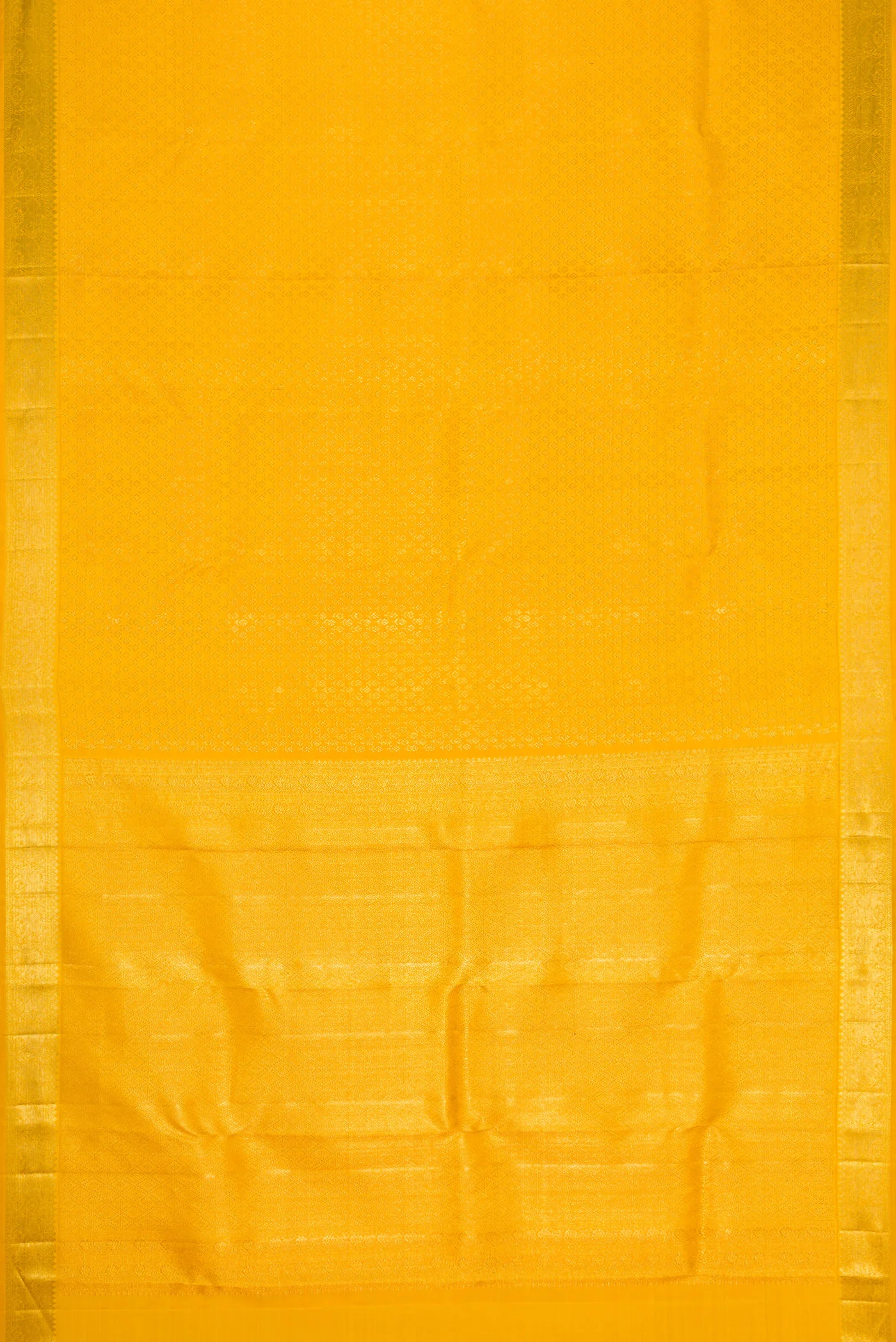 Yellow Kanchipuram Silk Saree - Image 6