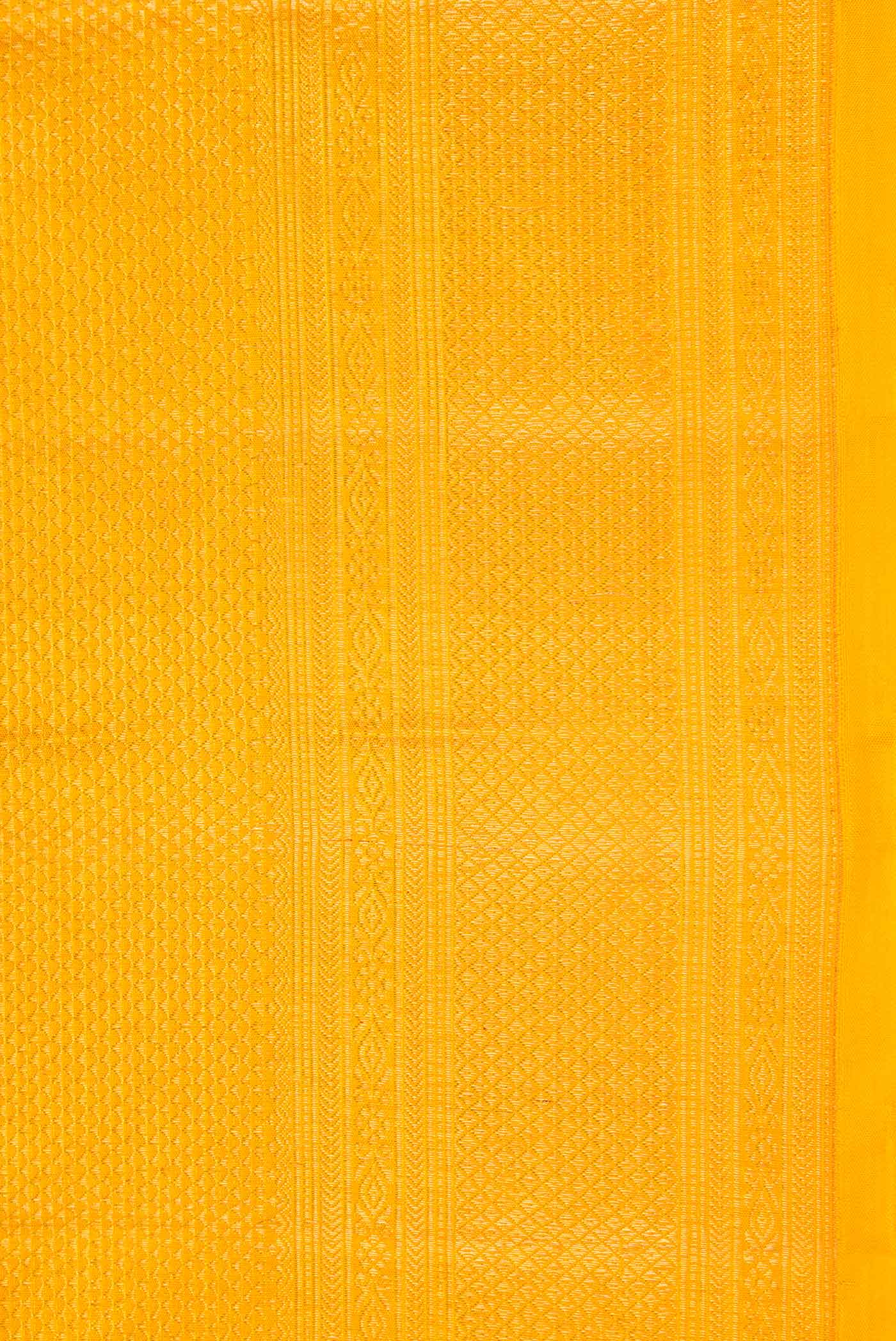 Yellow Dual Tone Kanchipuram Silk Saree - Image 3