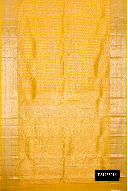 Yellow Dual Tone Kanchipuram Silk Saree