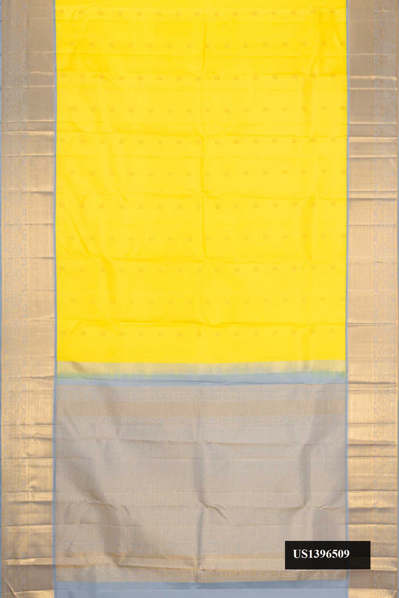 Yellow Dual Tone Kanchipuram Silk Saree