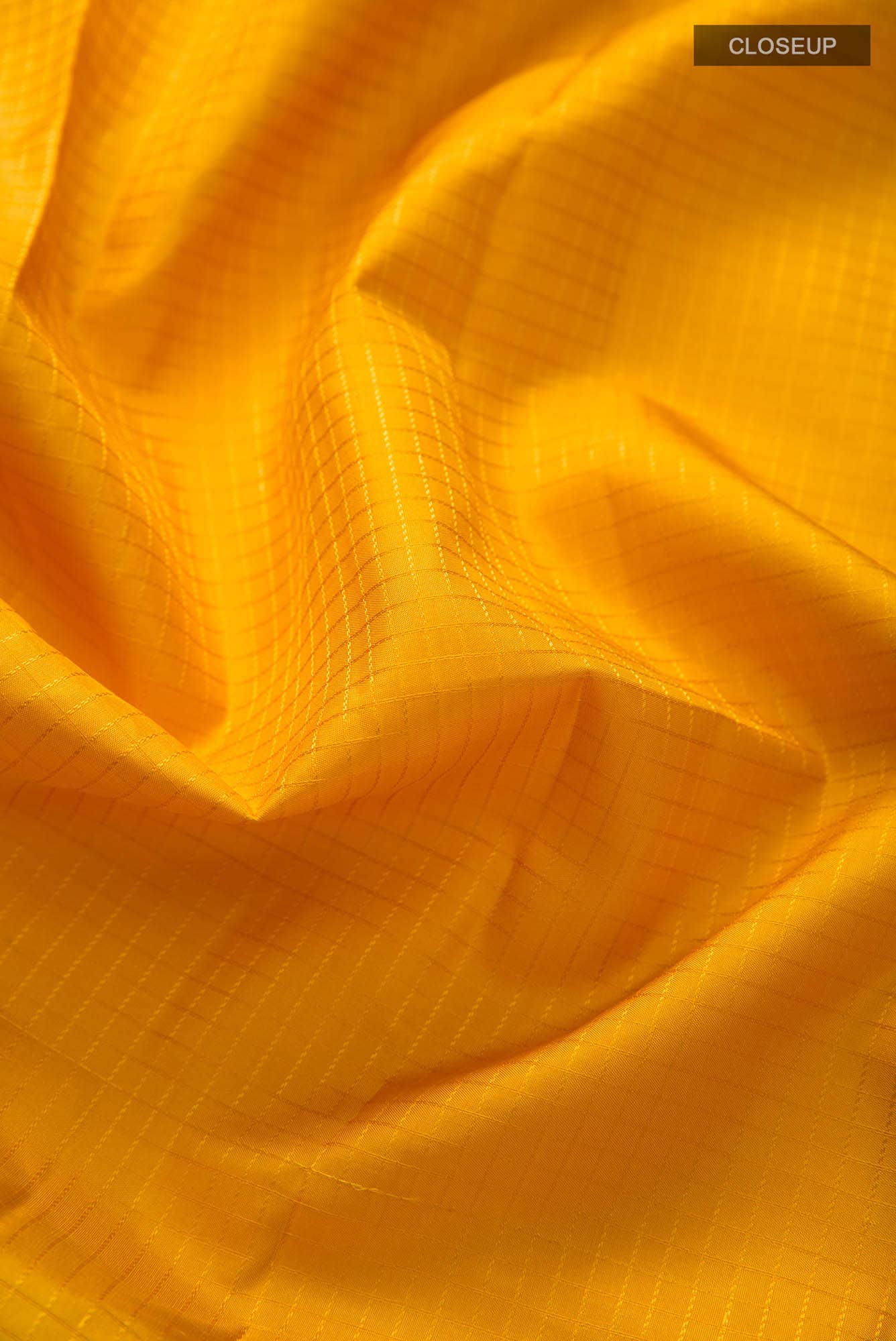 Yellow Dual Tone Kanchipuram Silk Saree - Image 3