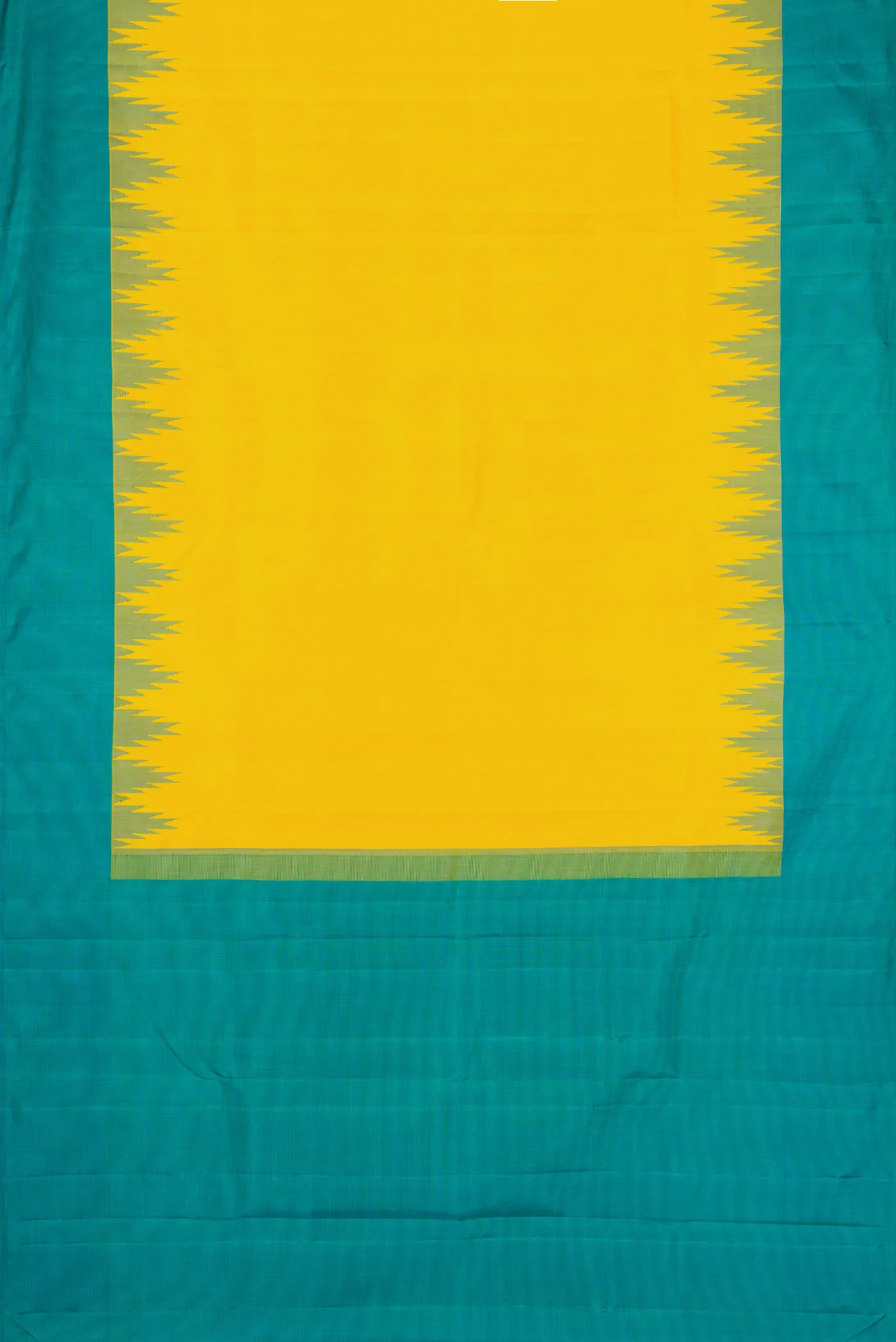 Yellow Kanjivaram Silk Saree - Image 6