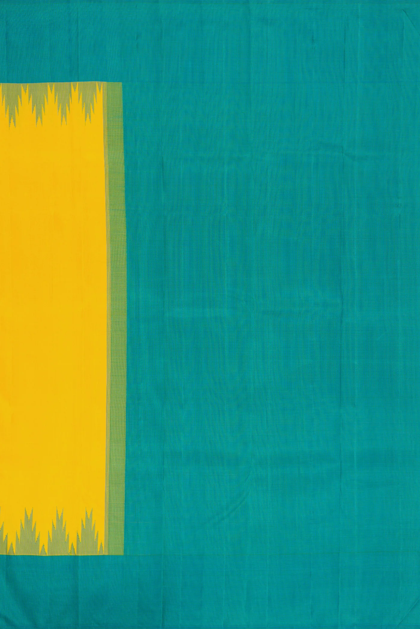 Yellow Kanjivaram Silk Saree - Image 7