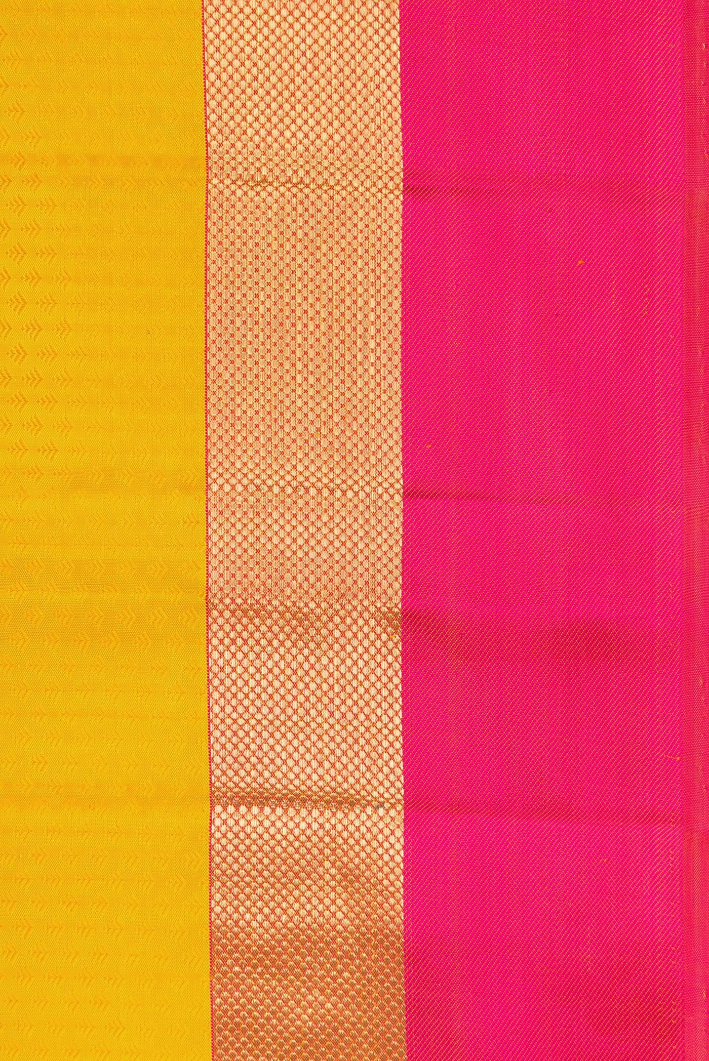 Yellow Kanjivaram Silk Saree - Image 3