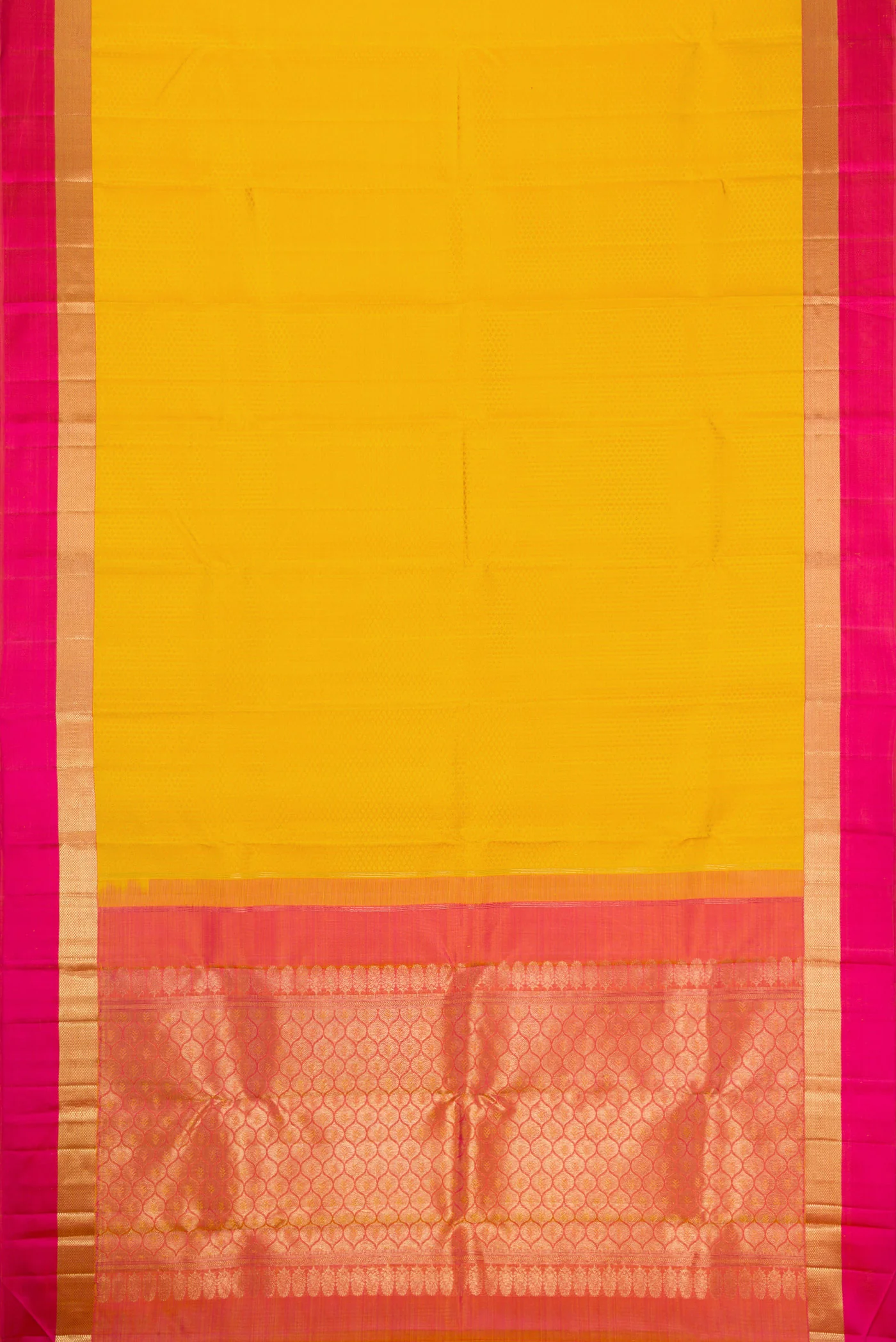 Yellow Kanjivaram Silk Saree - Image 6