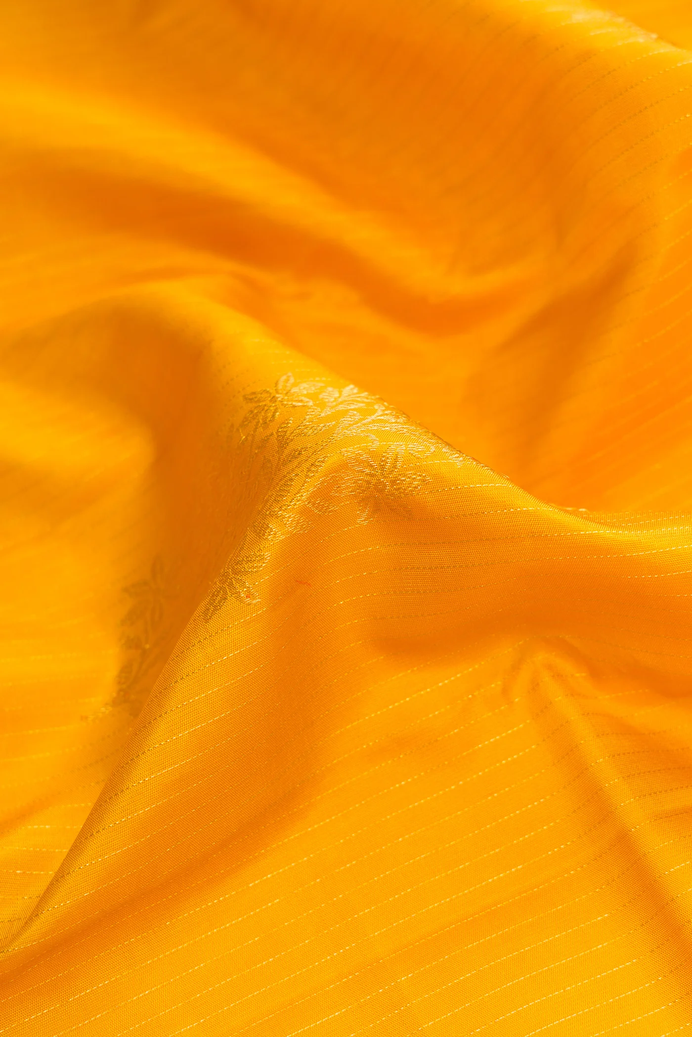 Yellow Kanjivaram Silk Saree - Image 2