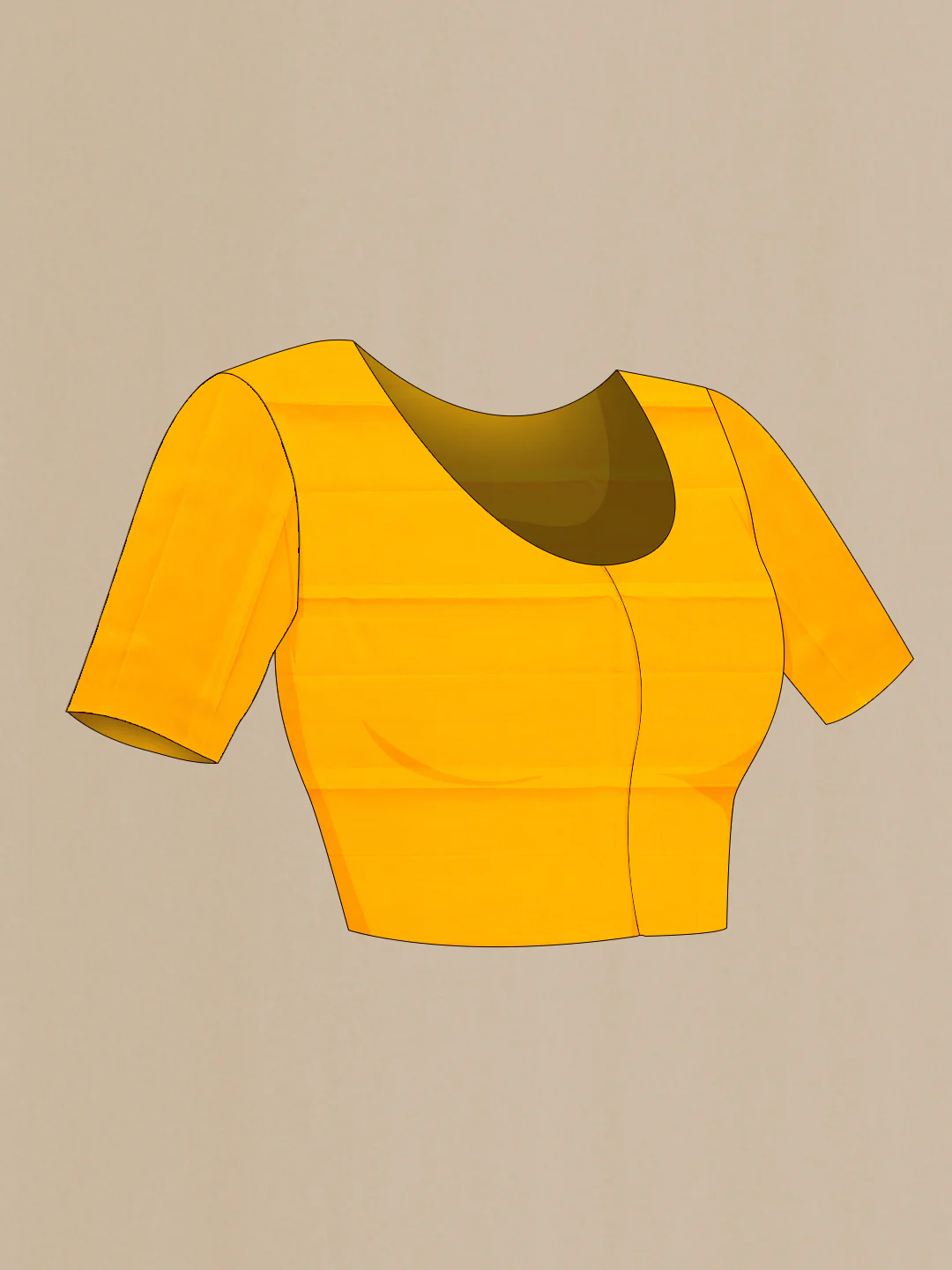 Yellow Kanjivaram Silk Saree - Image 4