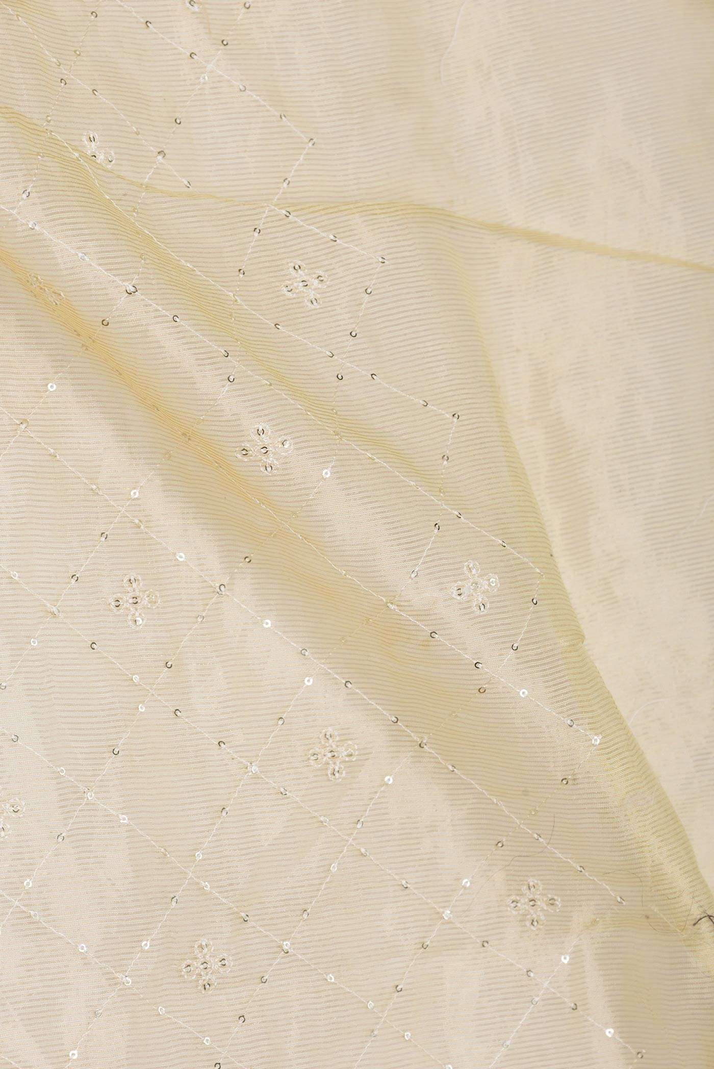Yellow Dual Tone Kota Silk Saree - Image 2