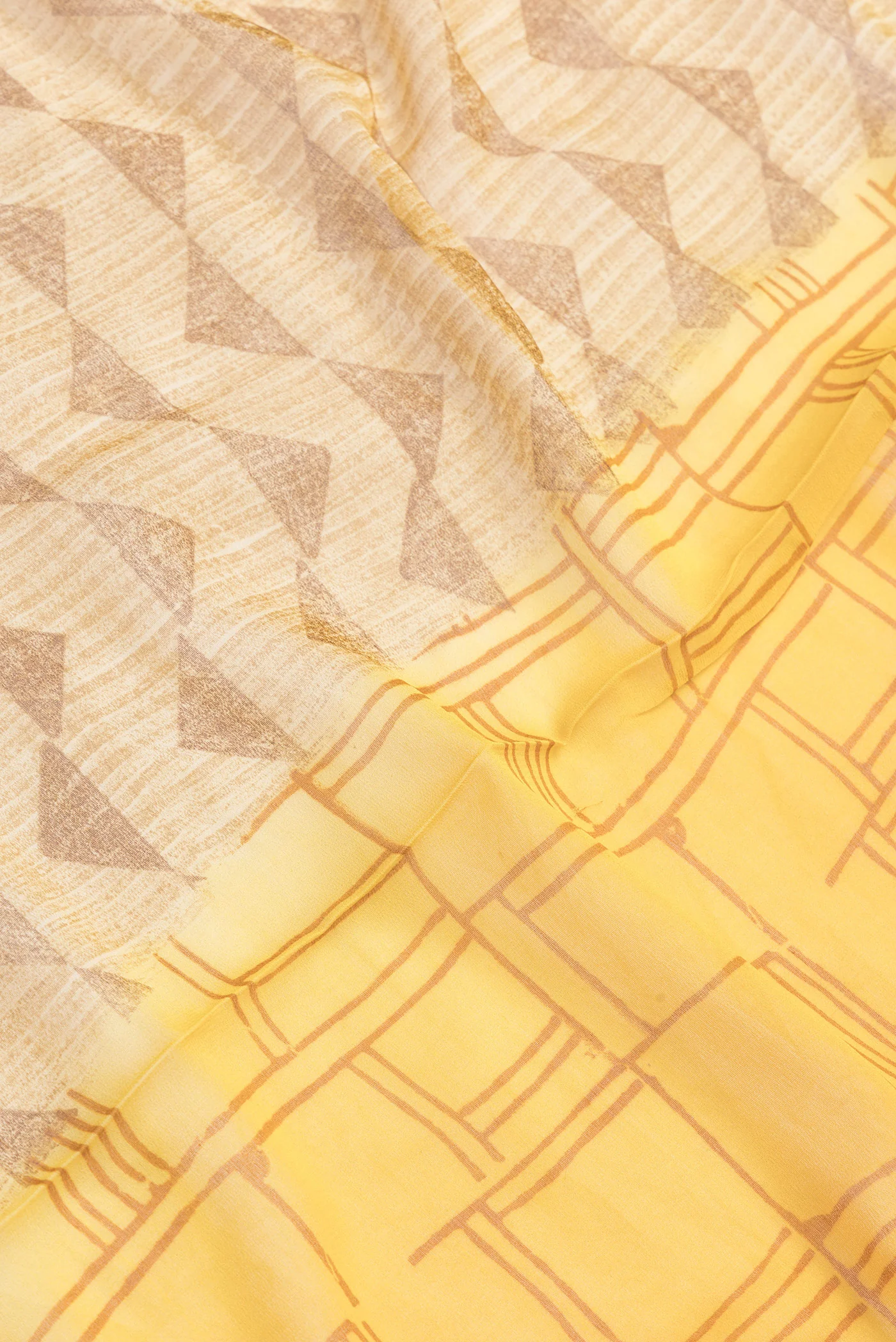 Multi Color Mysore Georgette Saree - Image 2