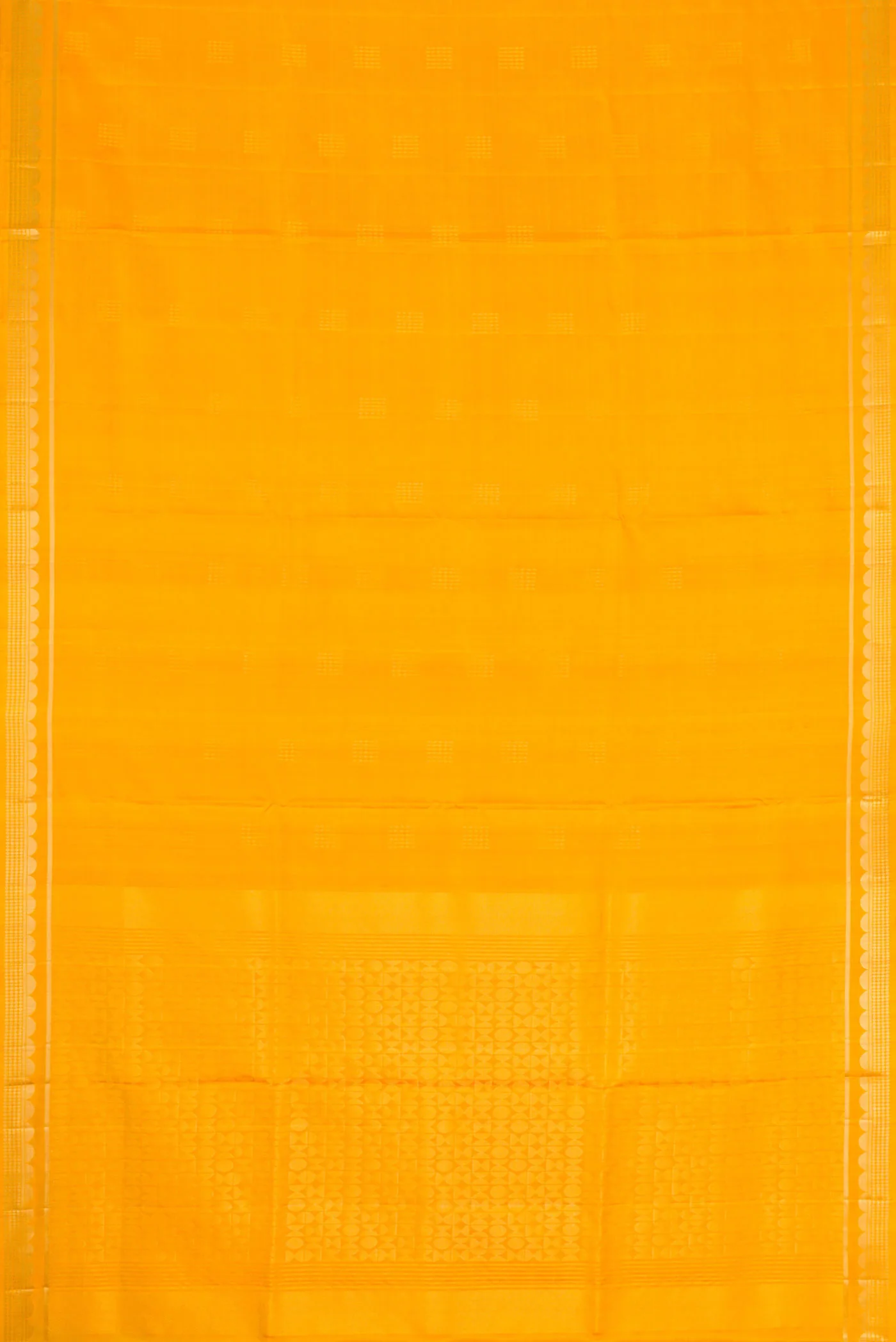 Yellow Dual Tone Soft Silk Saree - Image 6