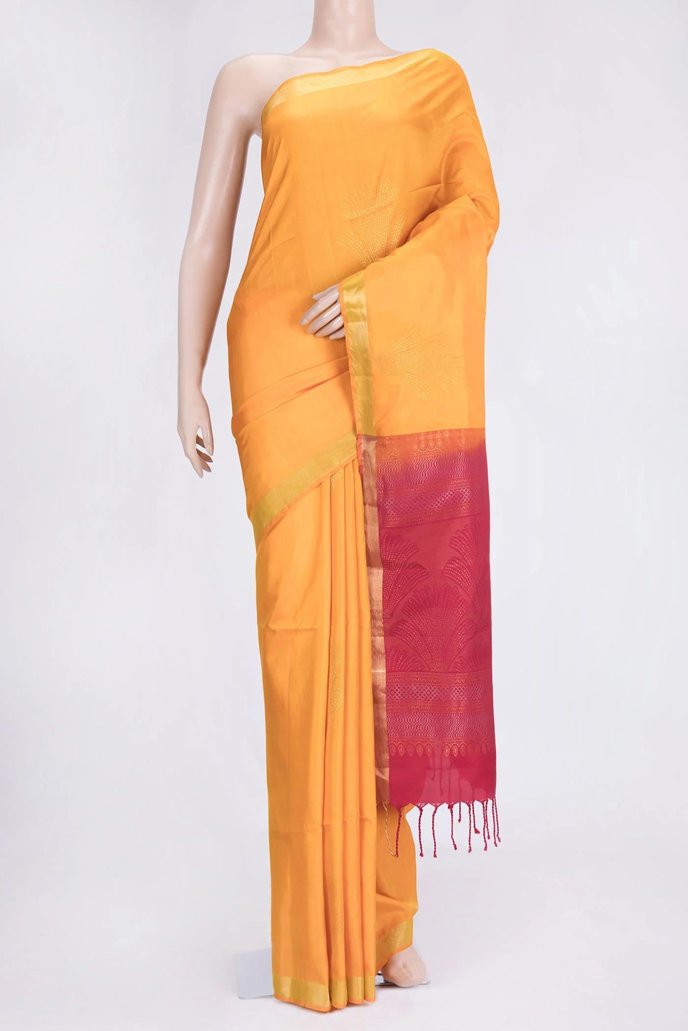 Yellow Soft Silk Saree