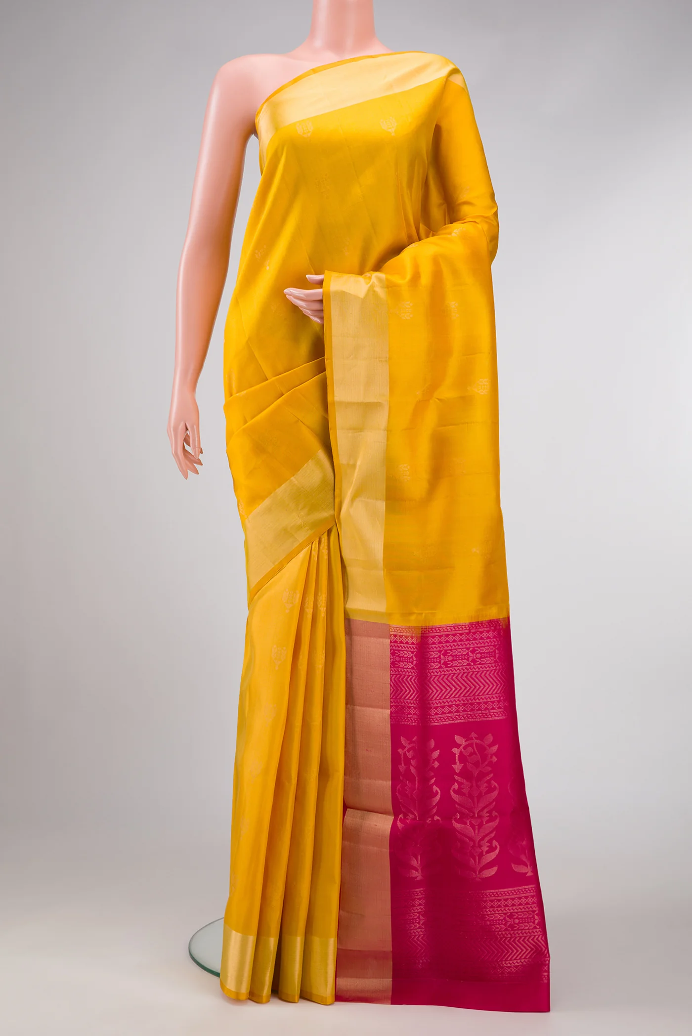 Yellow Soft Silk Saree