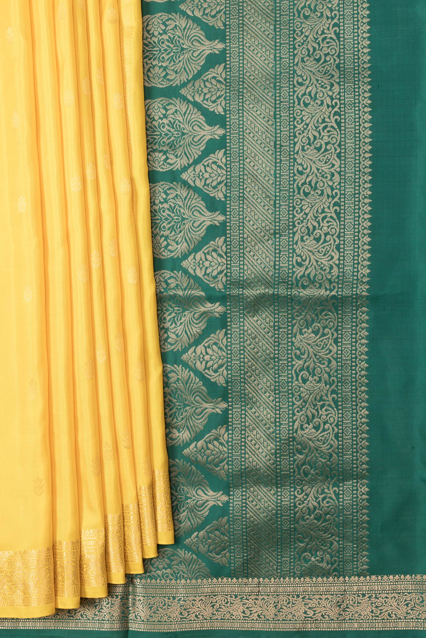 Yellow Soft Silk Saree - Image 4