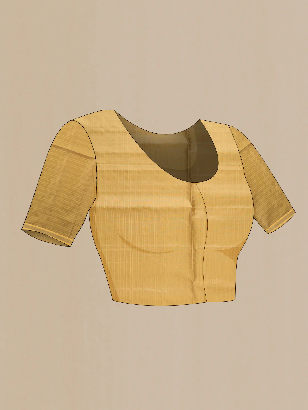 Yellow Dual Tone Soft Silk Saree - Image 4
