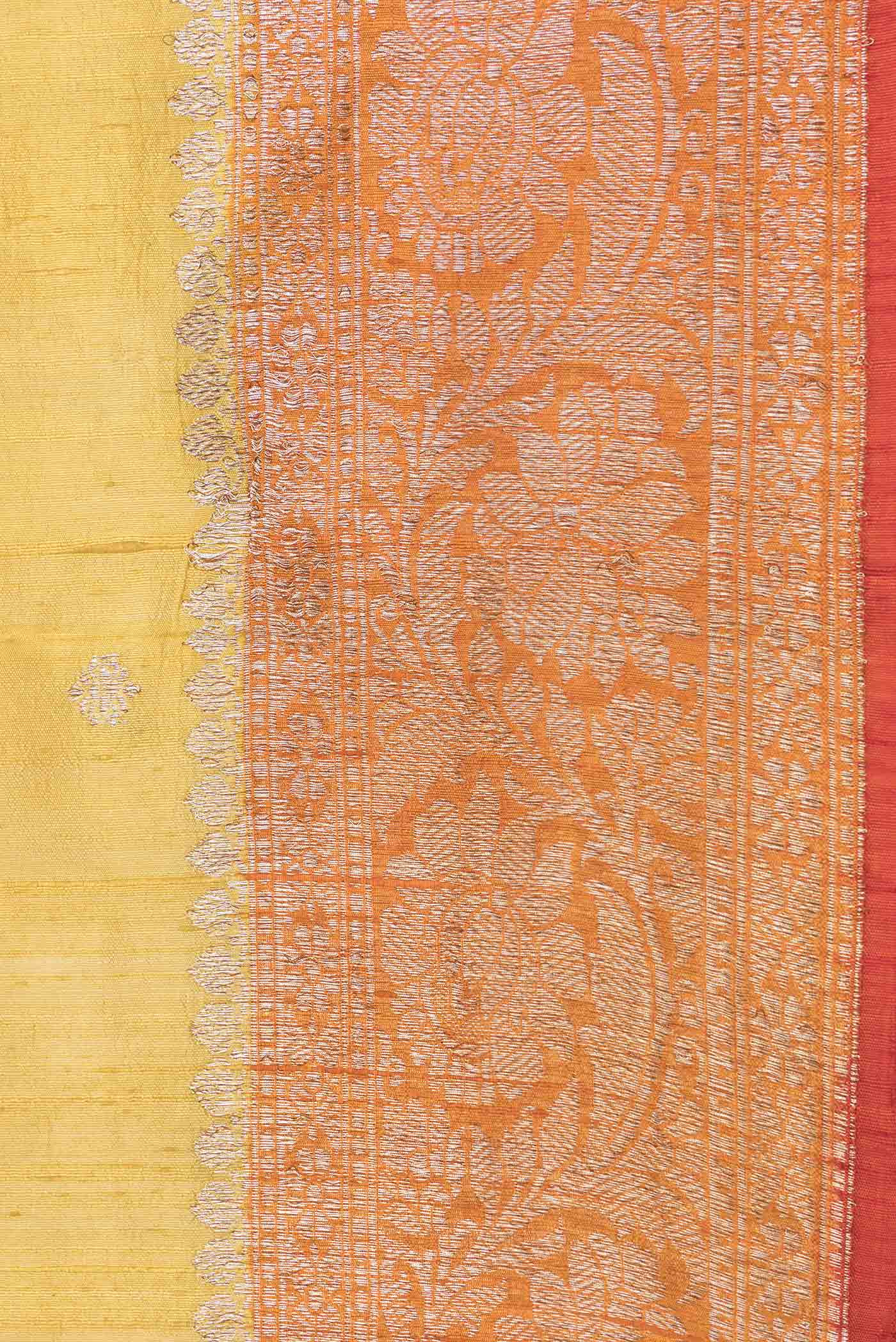 Multi Color Banarasi Tussar Silk Saree - Image 3