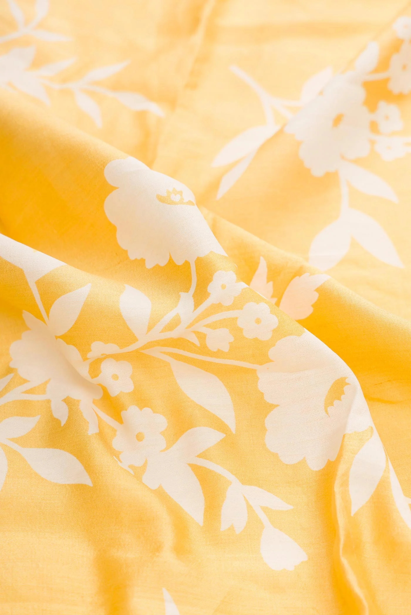 Yellow Dual Tone Tussar Silk Saree - Image 2