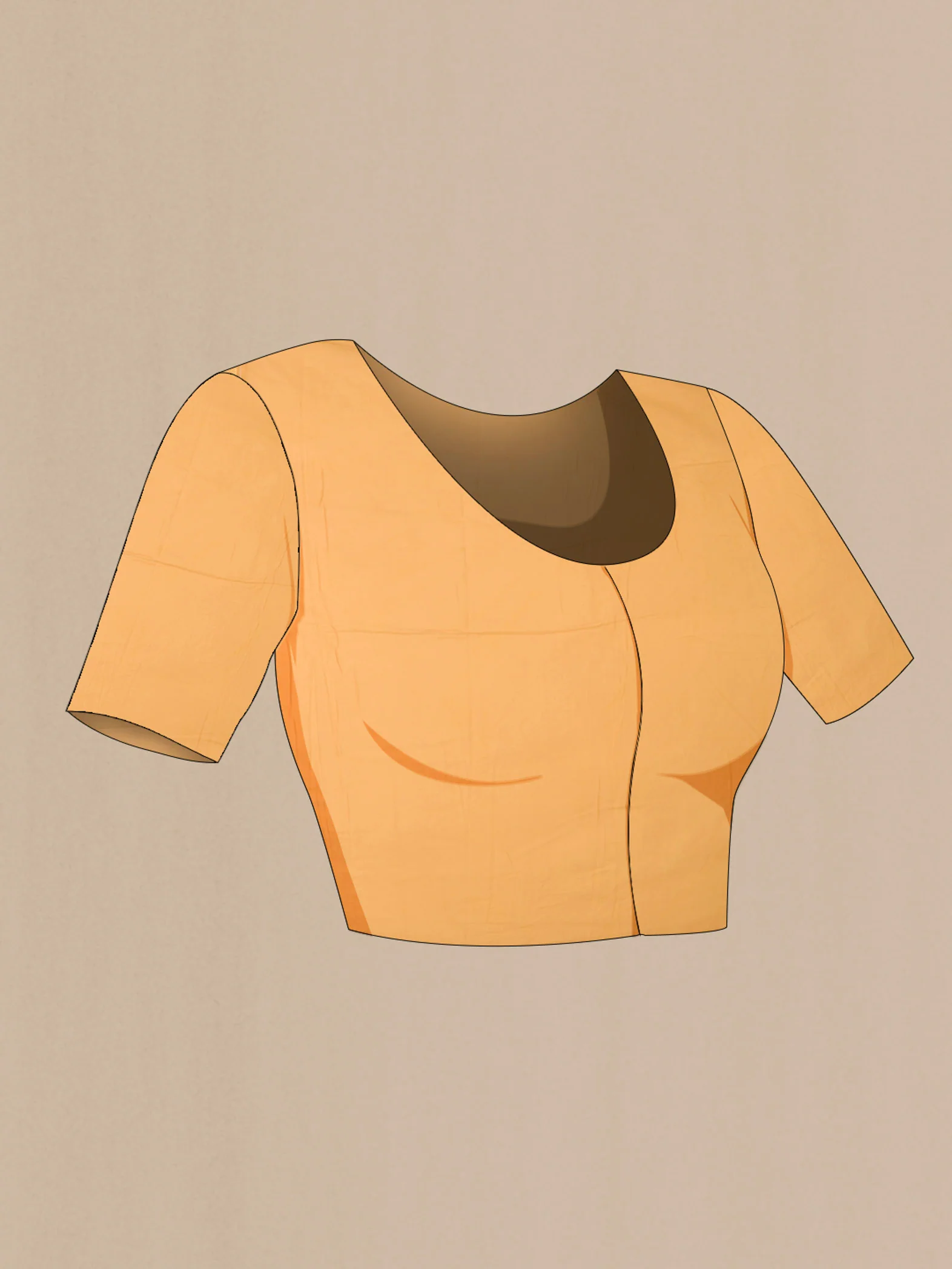 Yellow Handloom Cotton Saree - Image 2
