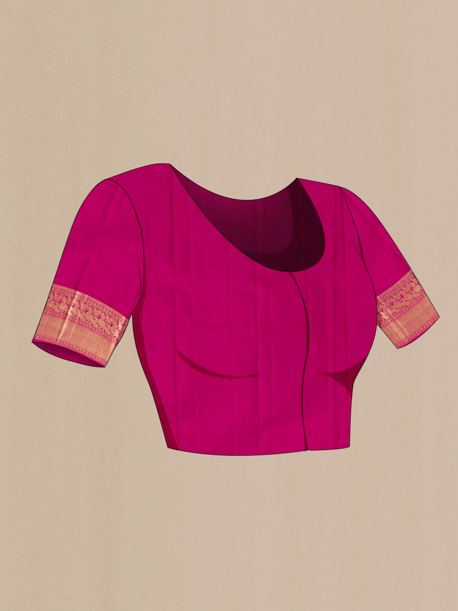 Yellow Kanchipuram Silk Saree - Image 4