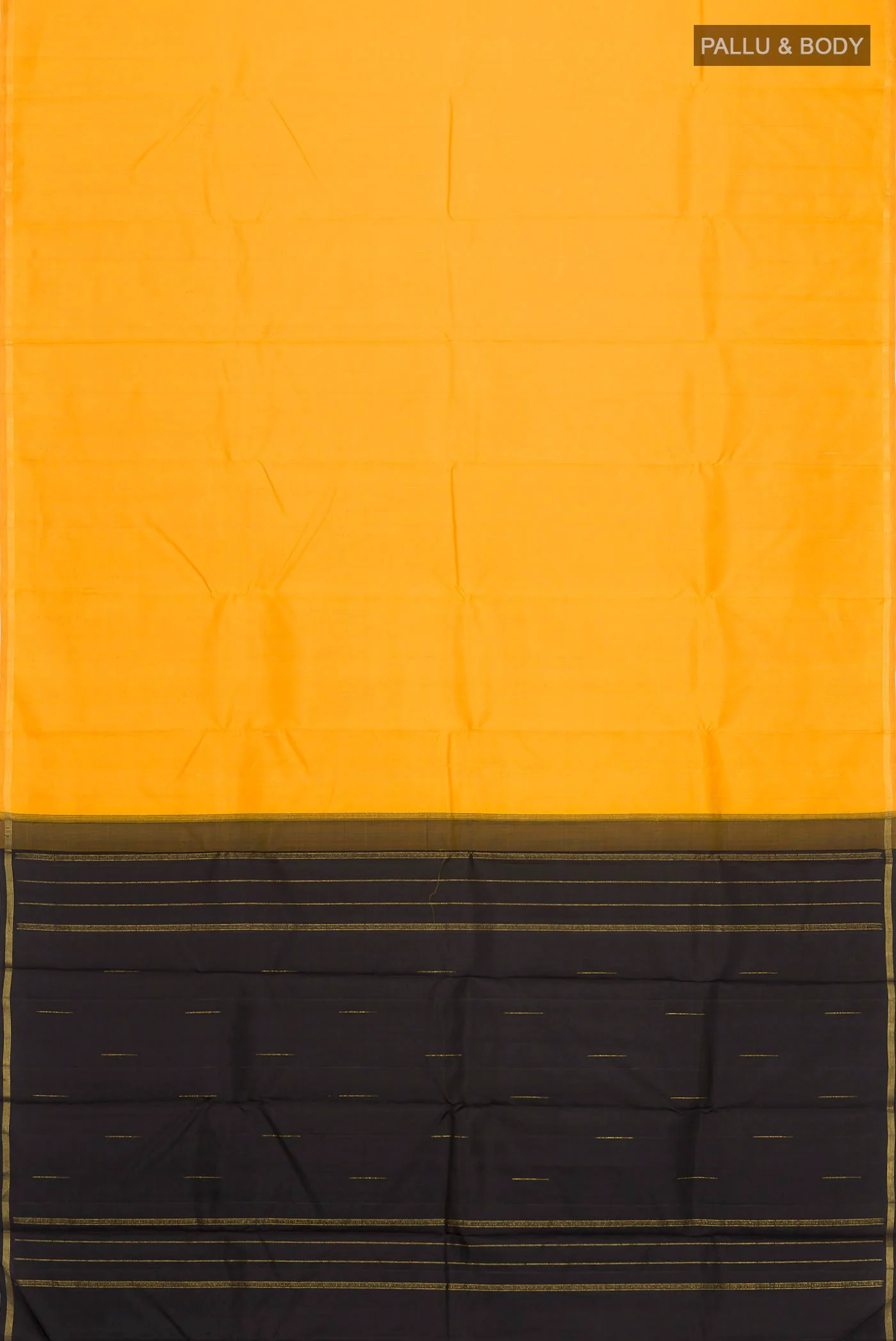 Yellow Kanchipuram Silk Saree - Image 6