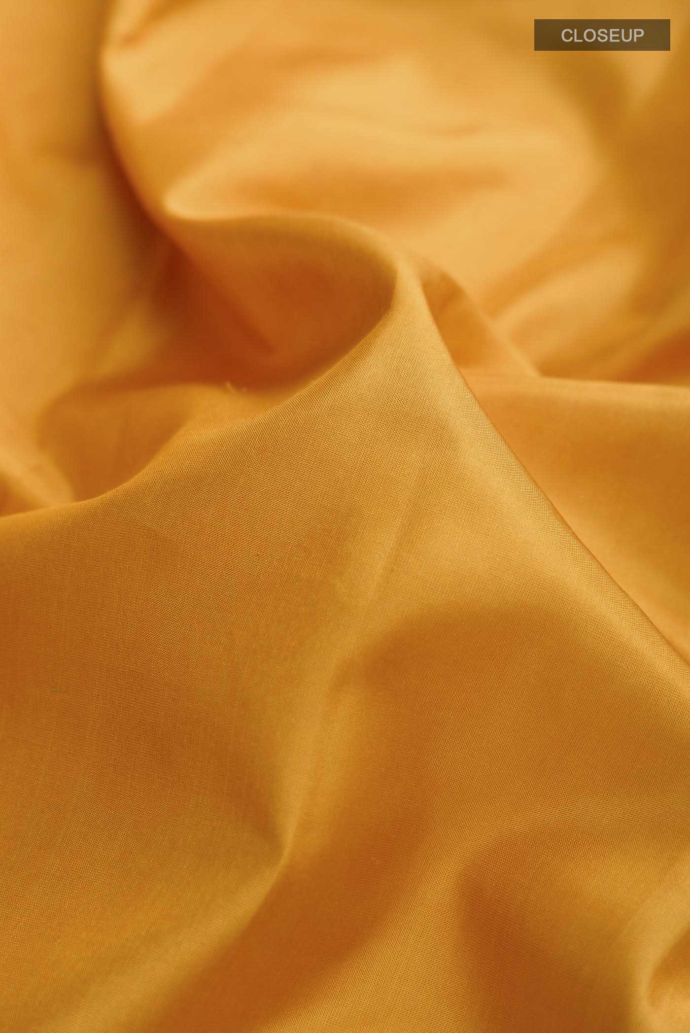Yellow Kanchipuram Silk Saree - Image 2