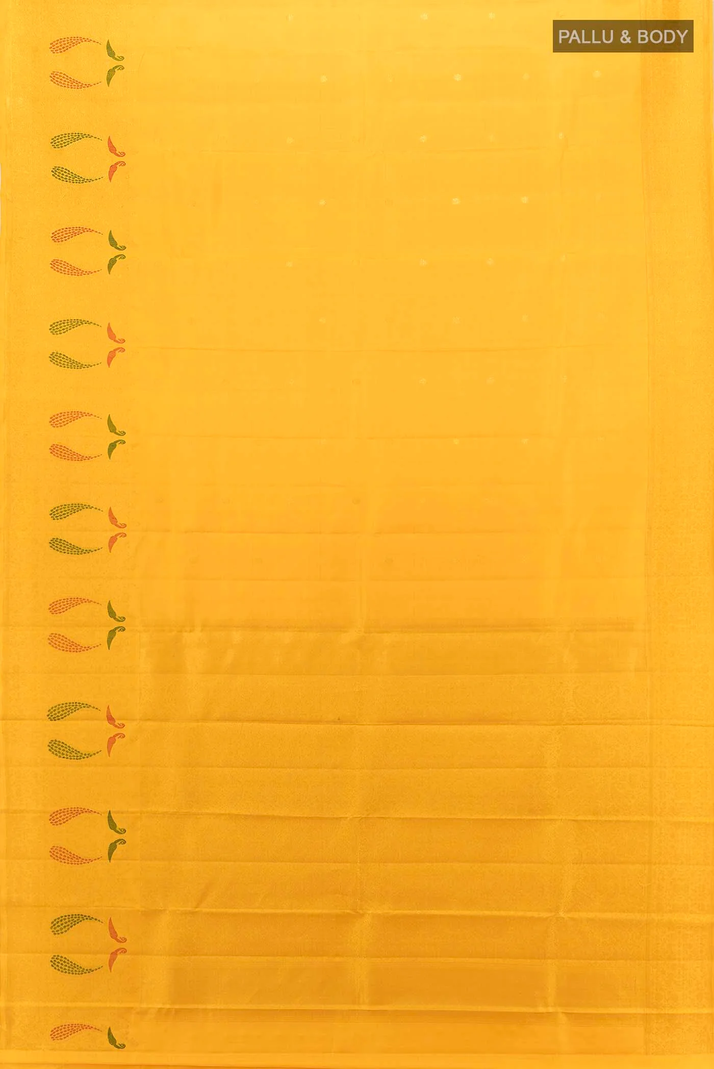 Yellow Kanjivaram Silk Saree - Image 5