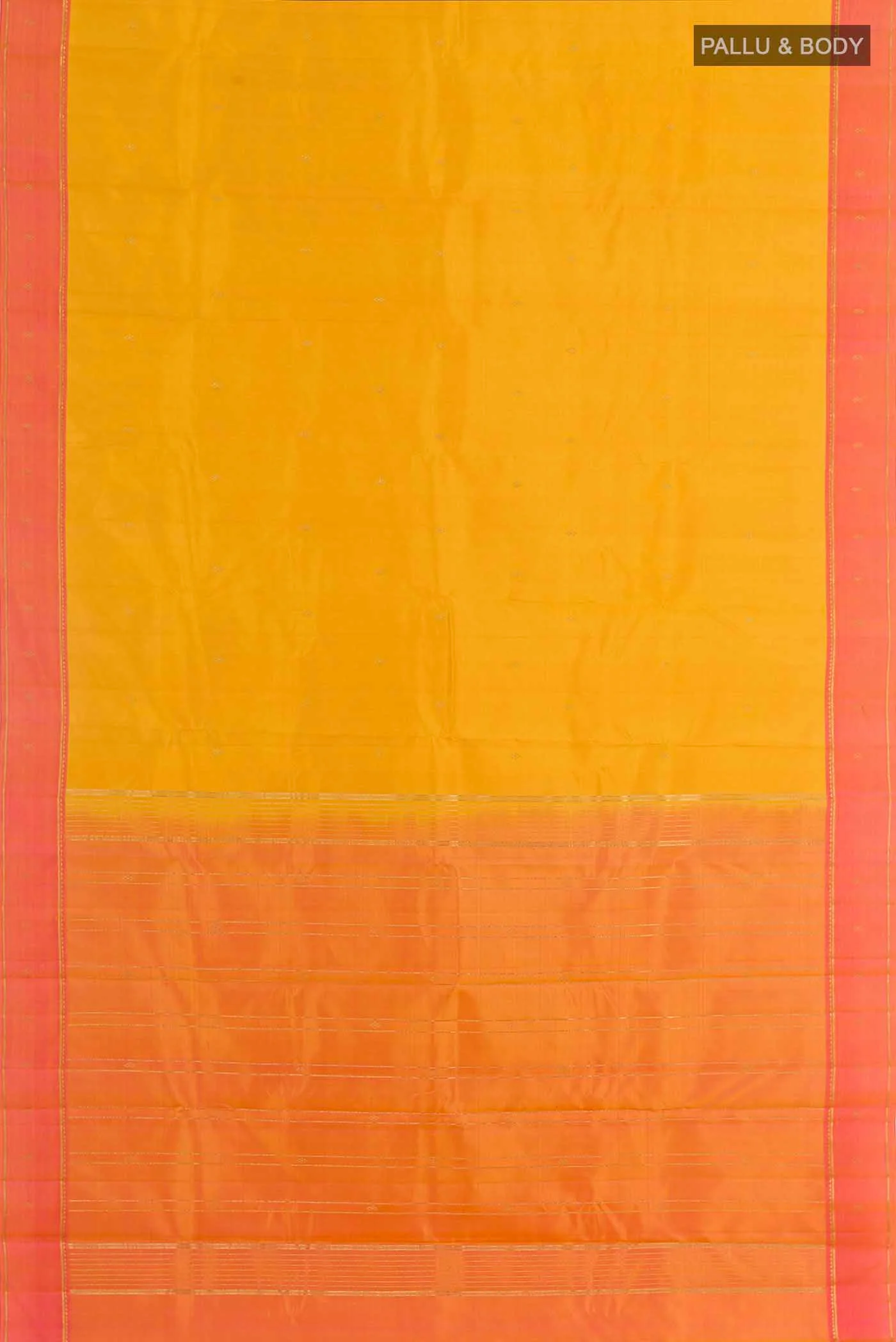 Yellow Kanchipuram Silk Saree - Image 3