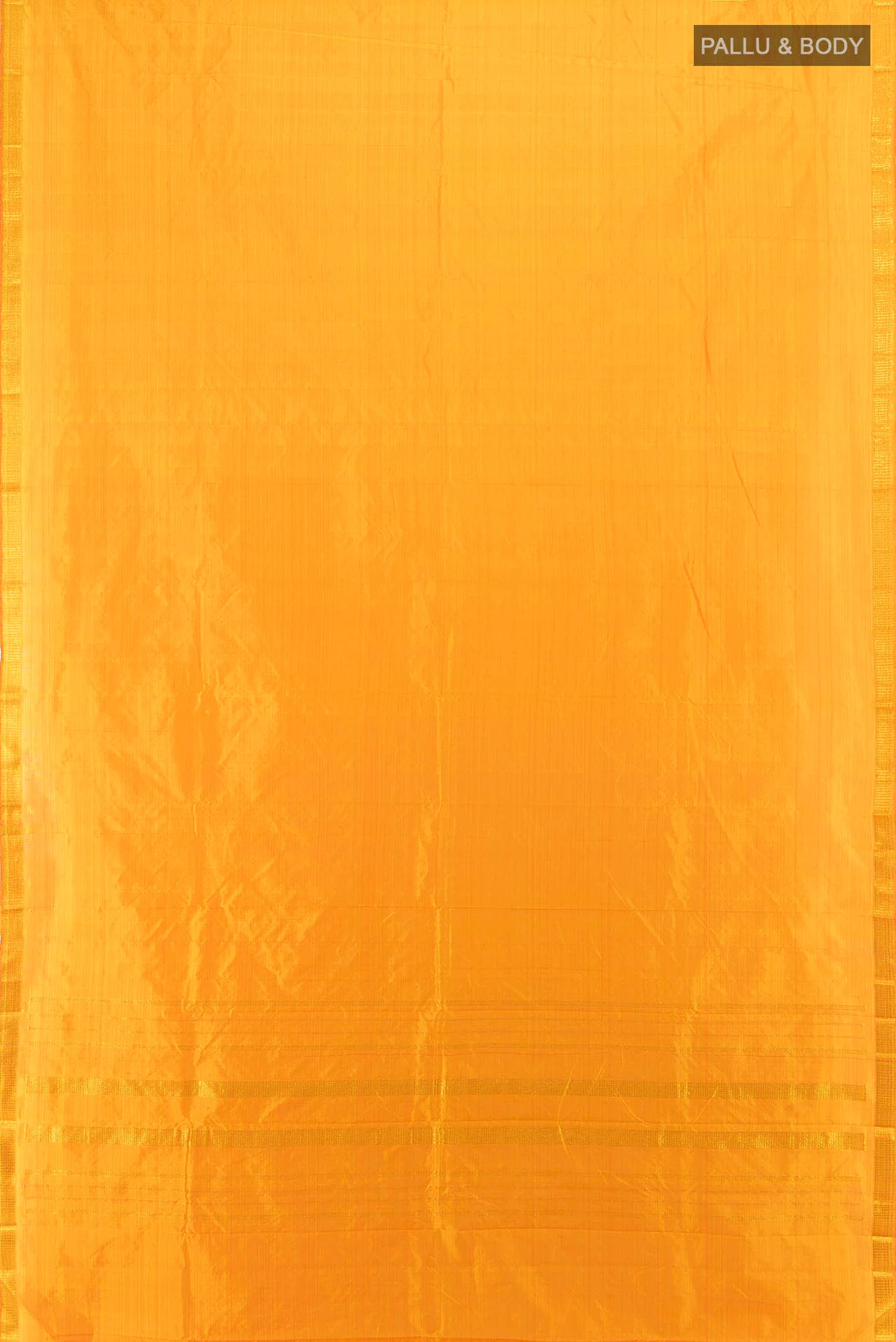 Yellow Kanchipuram Silk Saree - Image 5