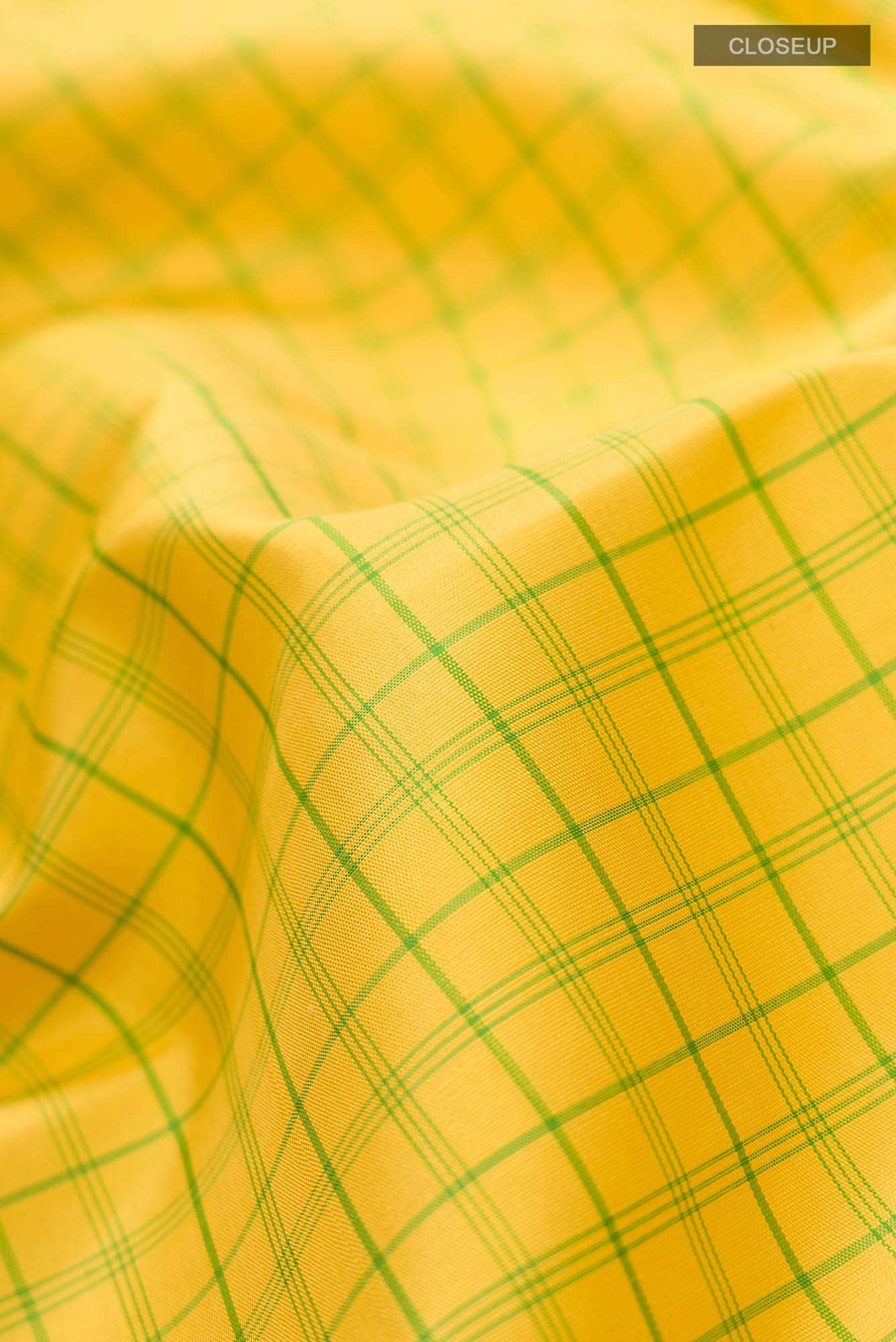 Yellow Kanjivaram Silk Saree - Image 3