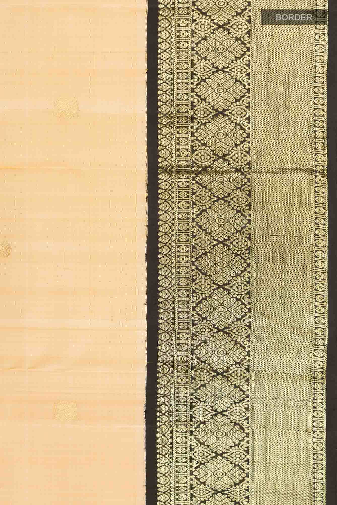 Sandal Kanjivaram Silk Saree - Image 5