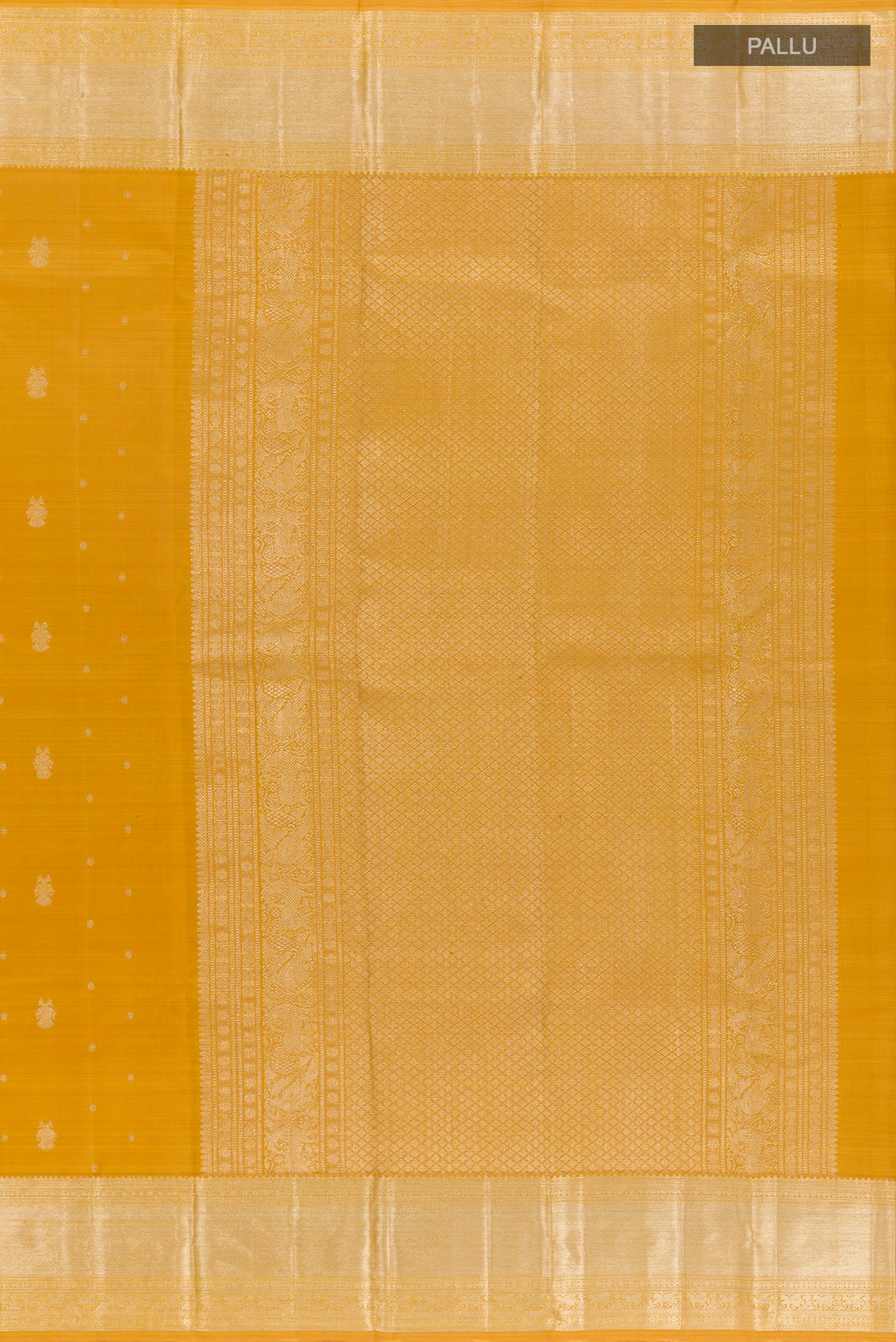 Mustard Kanjivaram Silk Saree - Image 6