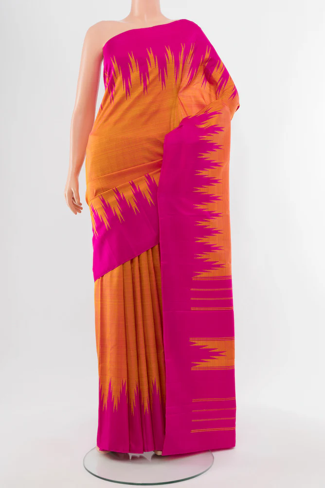 Yellow Kanjivaram Silk Saree