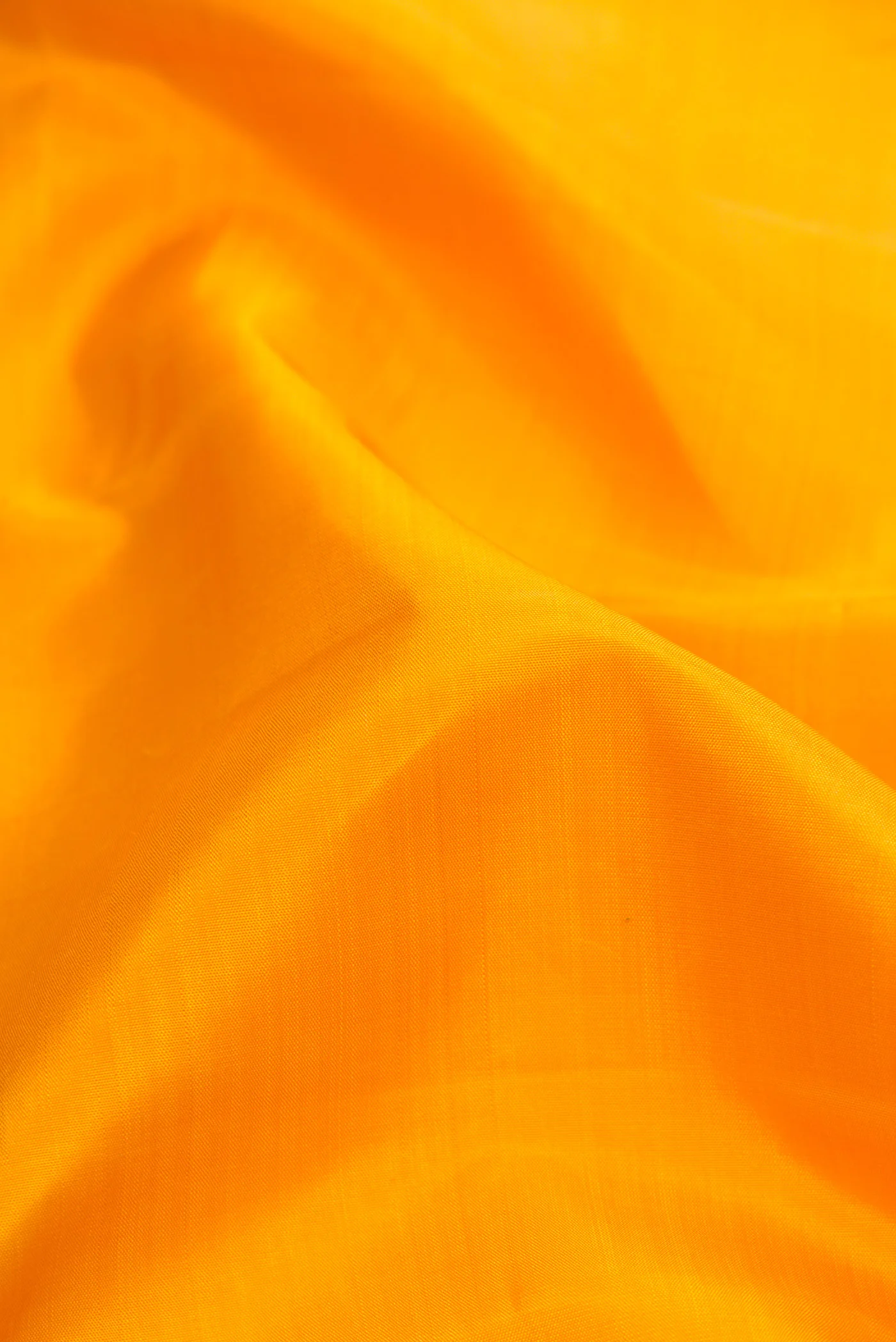Pure Silk Pure Zari Yellow Kanjivaram Saree - Image 2