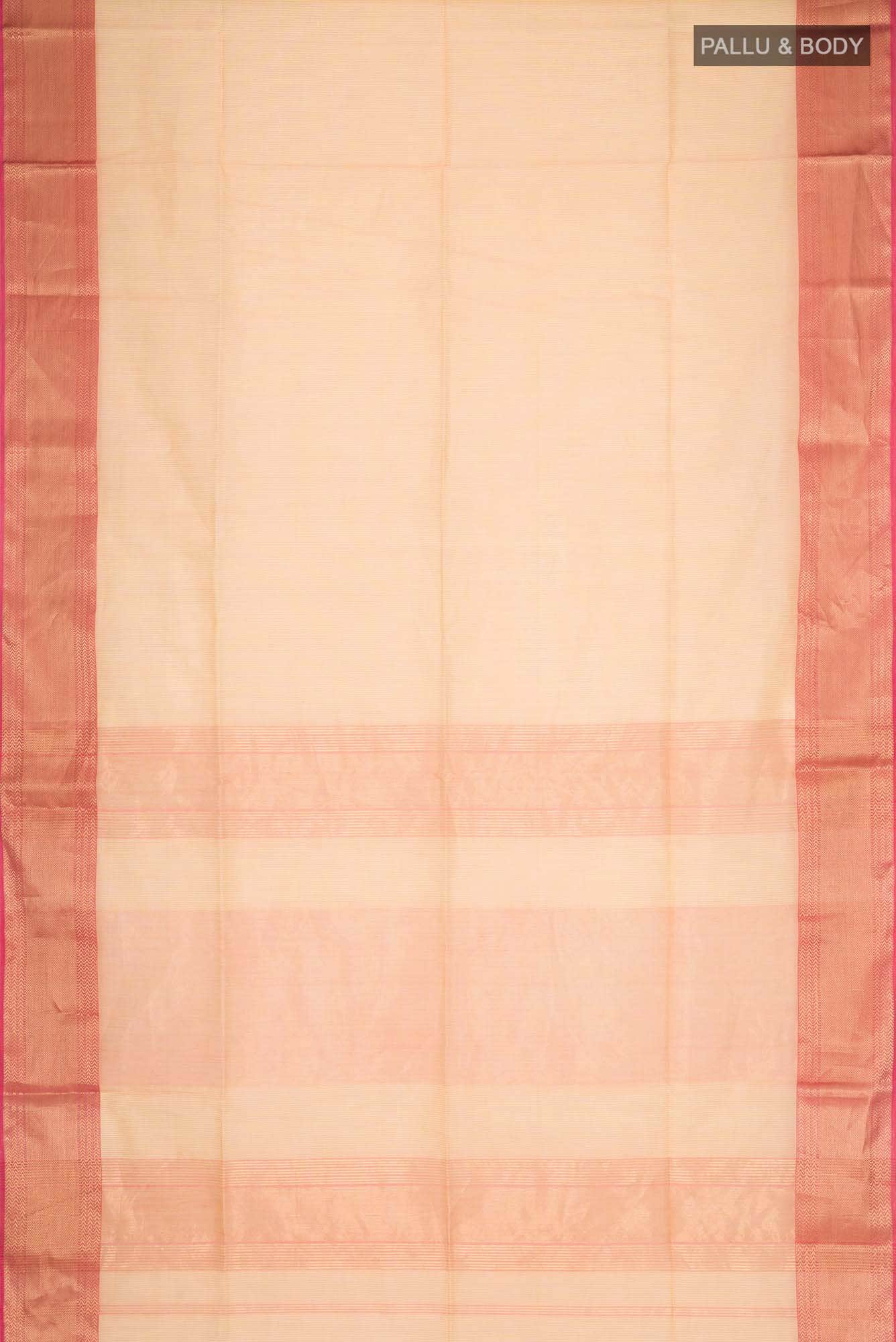 Yellow Maheshwari Silk Cotton Saree - Image 2