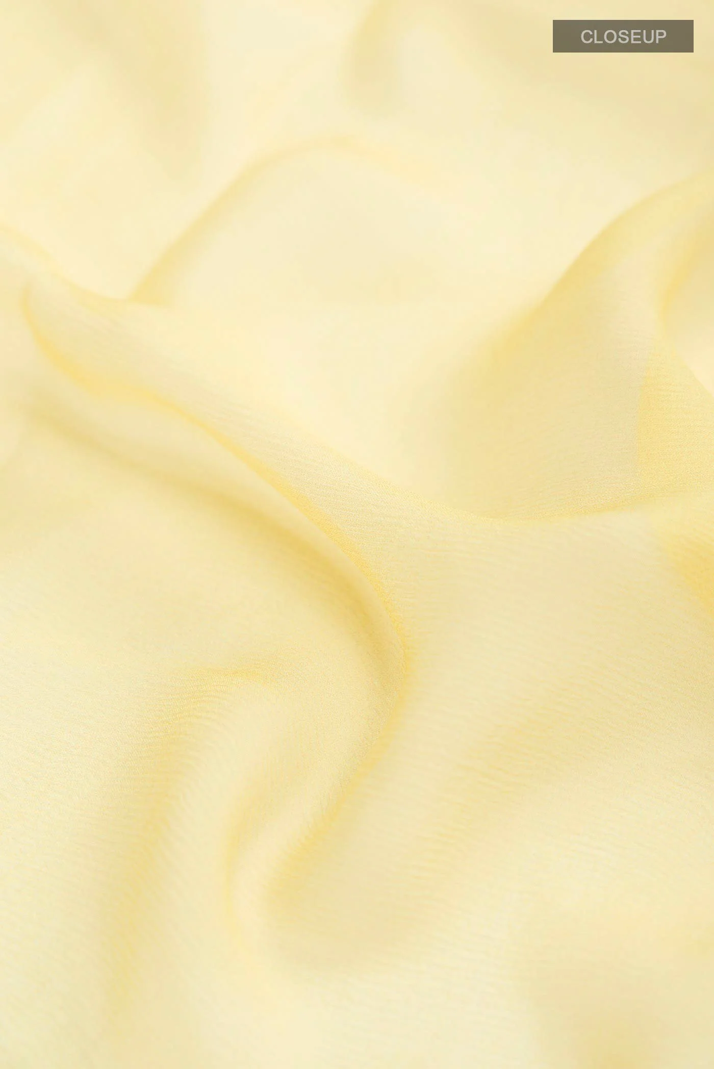 Yellow Mysore Chiffon Saree - Image 2