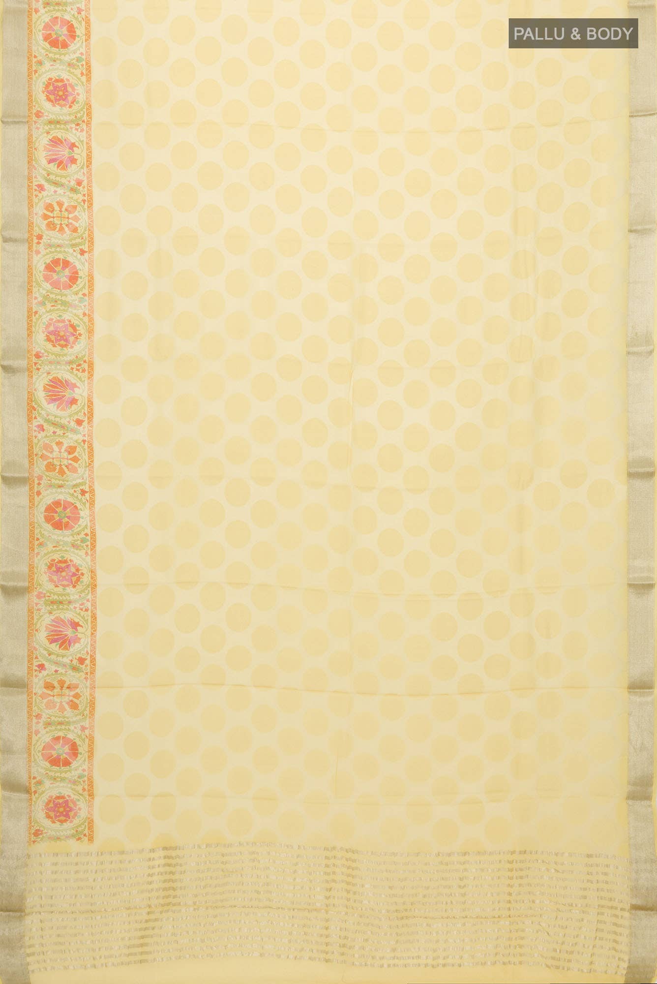 Sandal Mysore Georgette Saree - Image 3