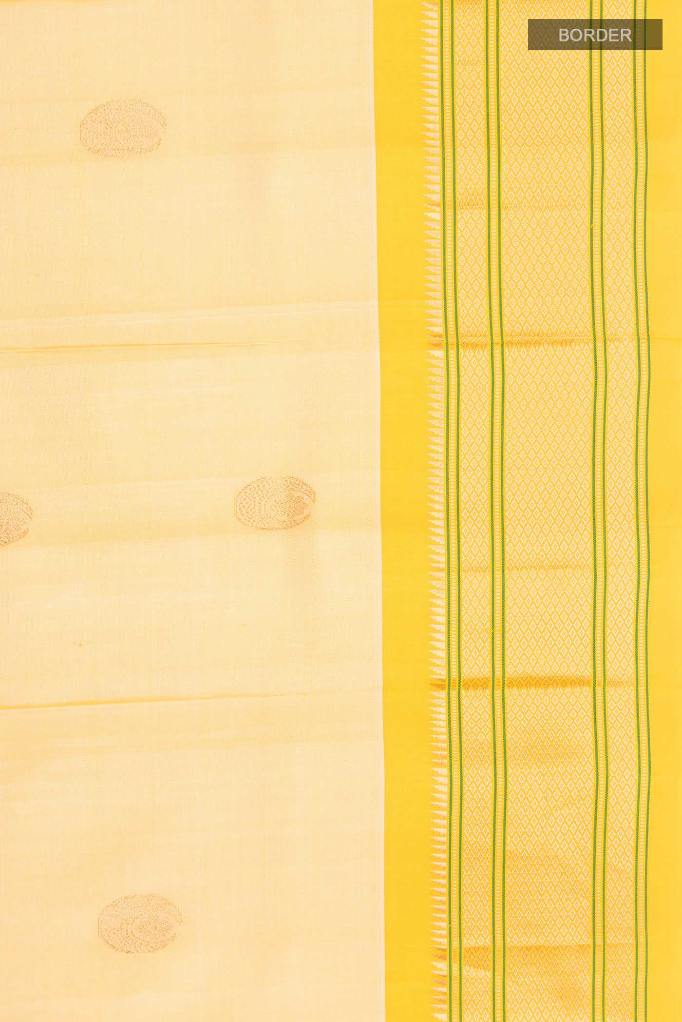 Yellow Paithani Silk Saree - Image 3