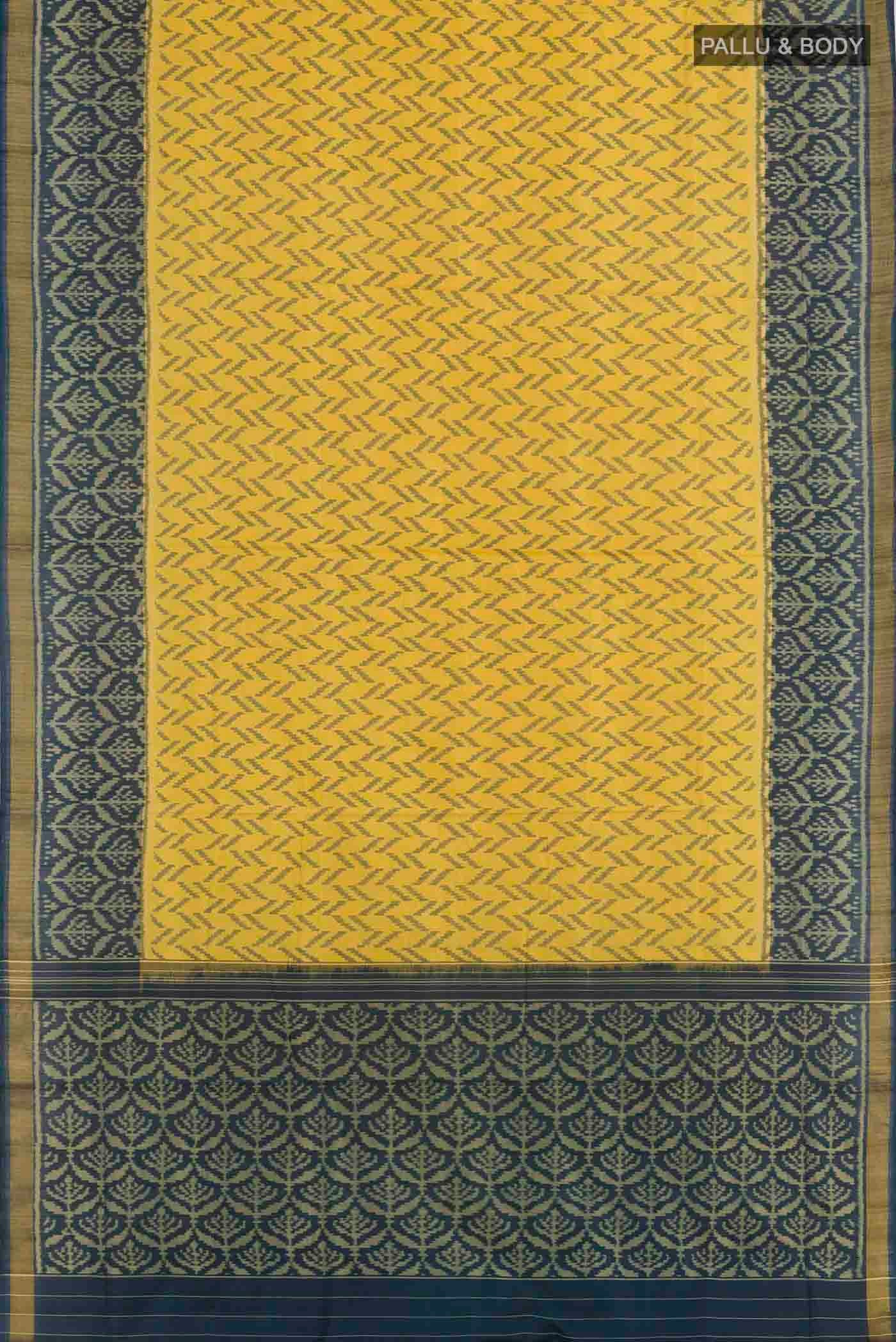 Yellow Rajkot Patola Silk Saree - Image 3