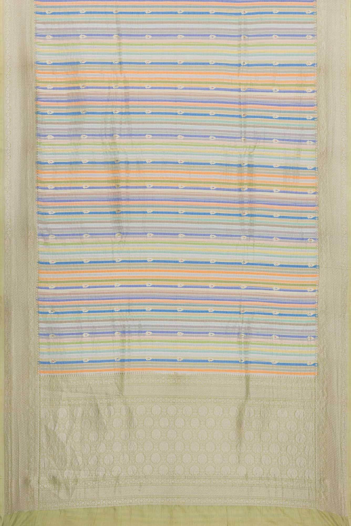 Multi Color Banarasi Silk Saree - Image 4
