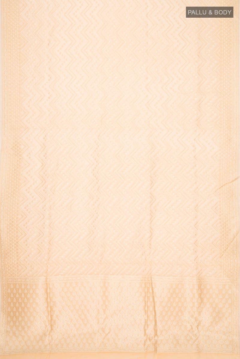 Sandal Banarasi Silk Cotton Saree - Image 2