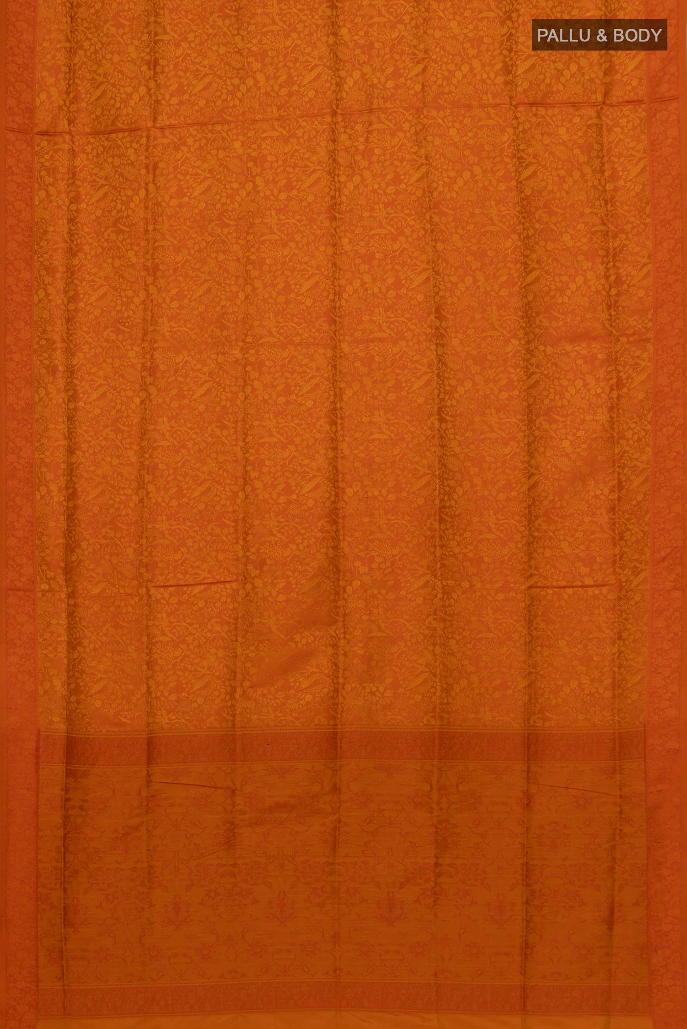 Mustard Soft Silk Saree - Image 5