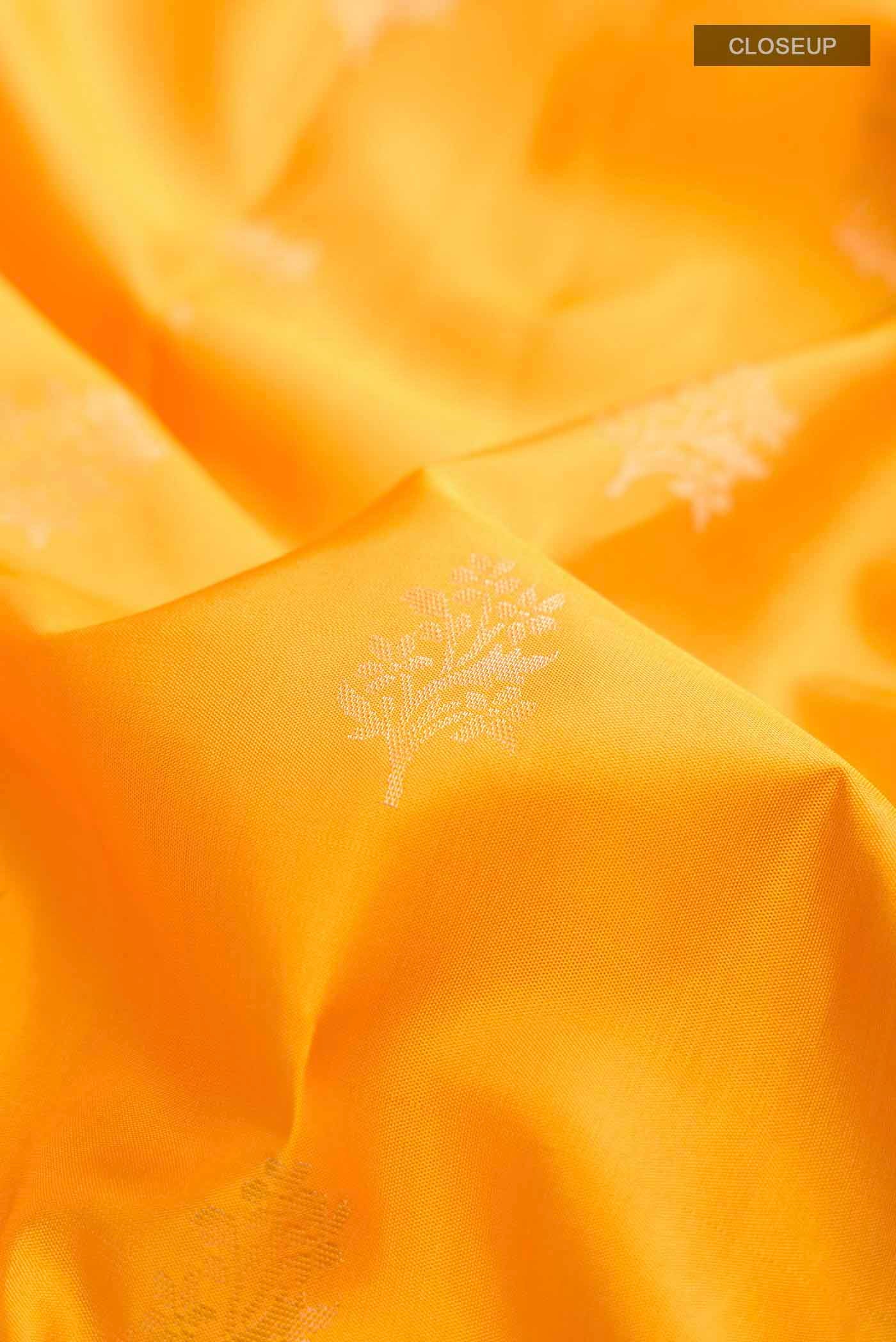 Yellow Soft Silk Saree - Image 2