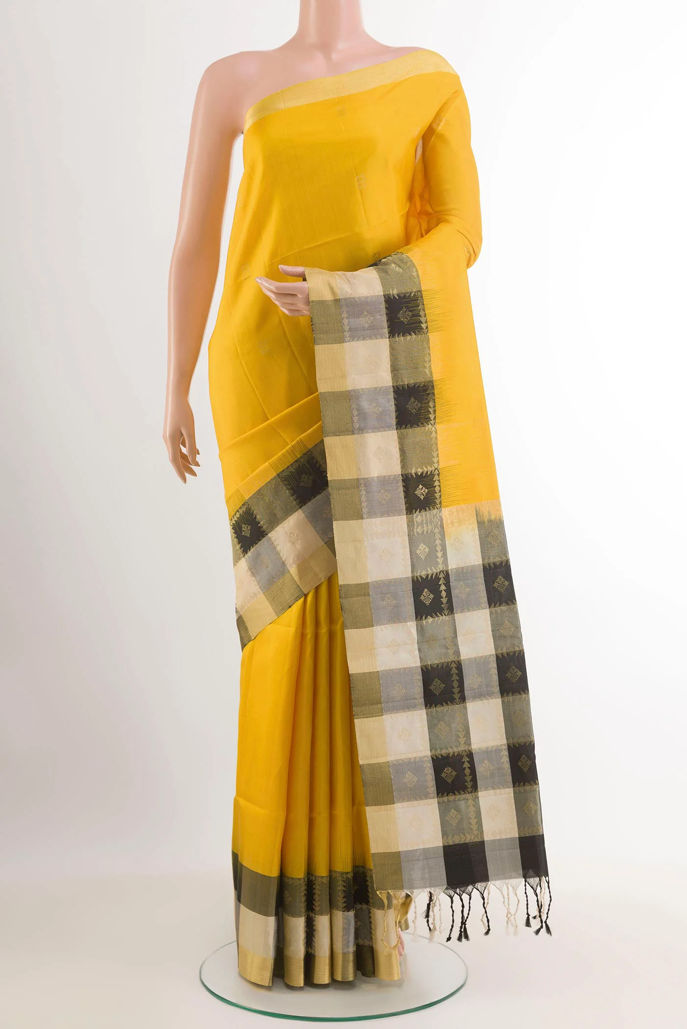 Yellow Soft Silk Saree