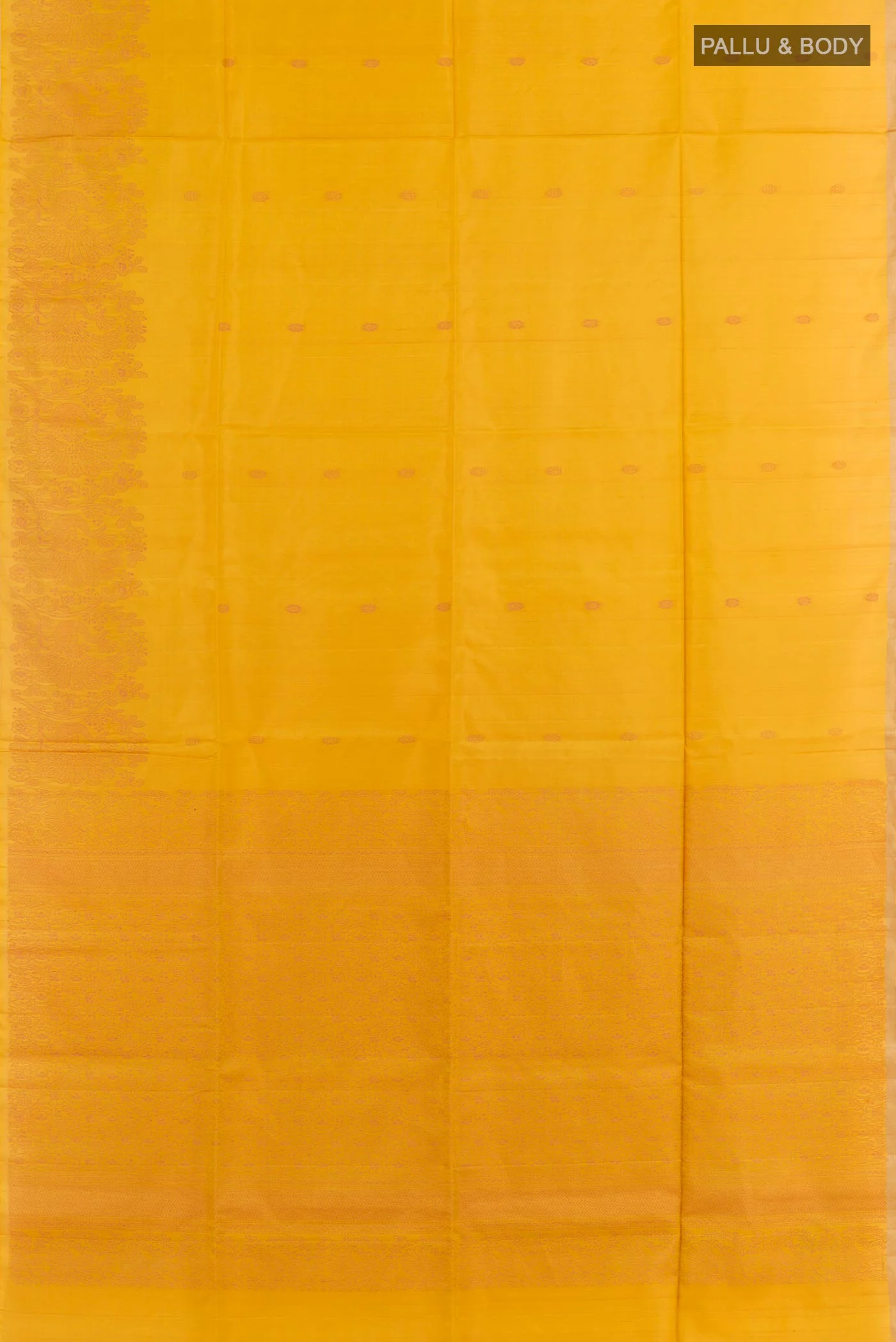 Yellow Soft Silk Saree - Image 3