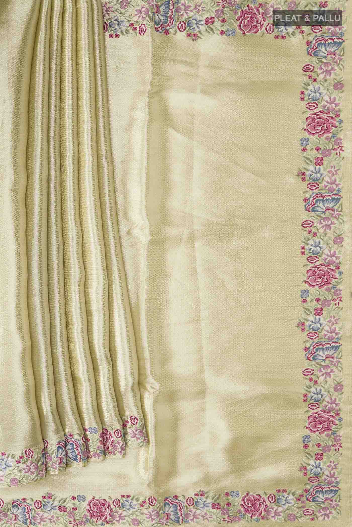 Gold Tissue Silk Saree - Image 4